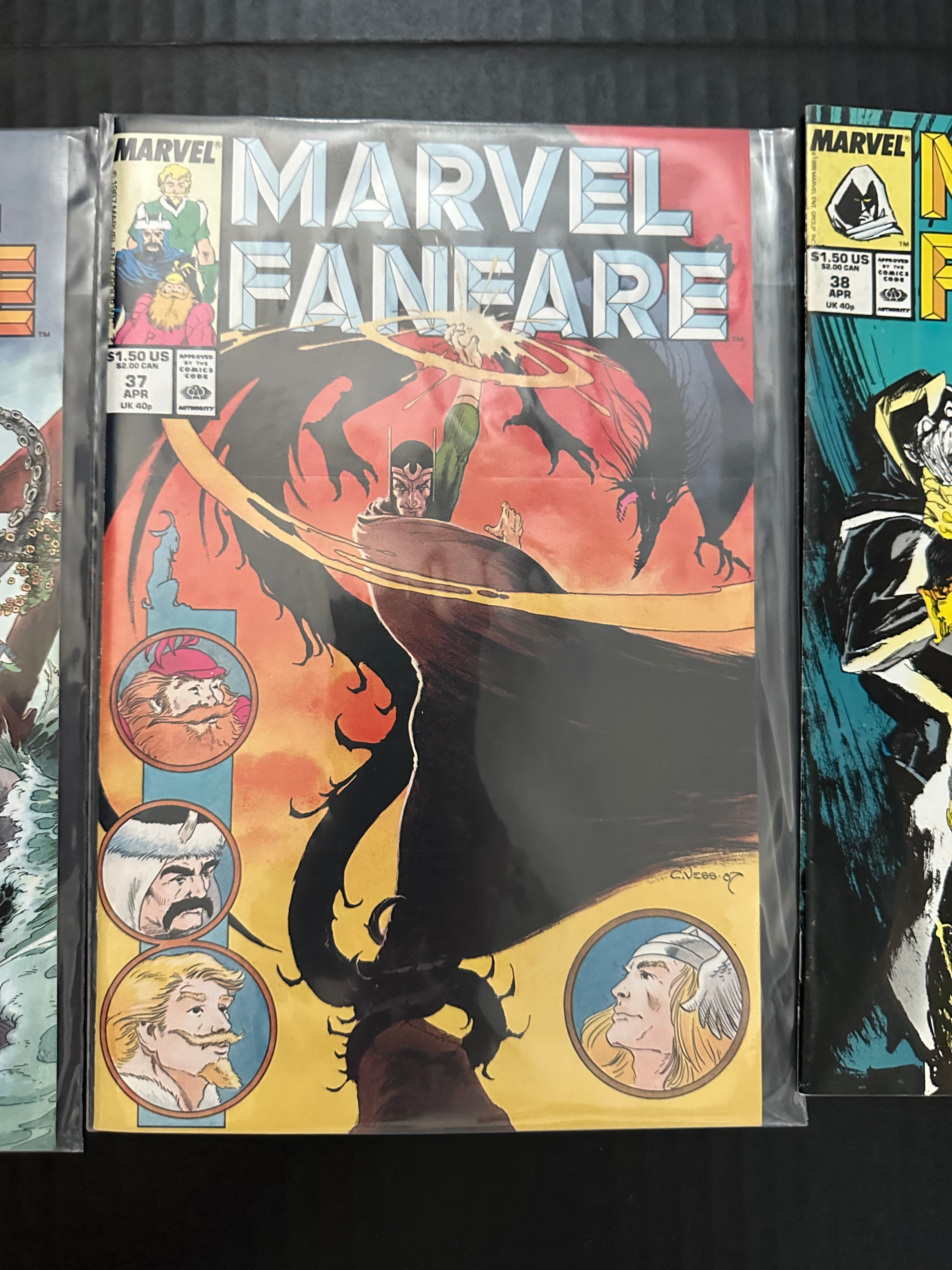 Lot of 33 Marvel Fanfare comics (1982 - 1988) 3 Key Issues by Ugly Monkey Comics