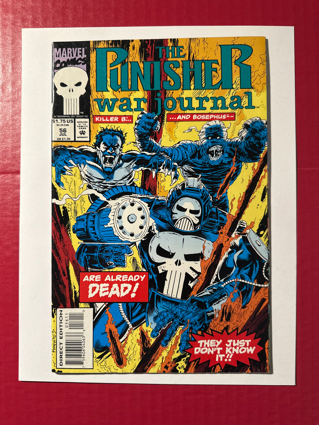 Punisher War Journal Volume 1 56A 1993 Classic Marvel Comic Book by Ugly Monkey Comics