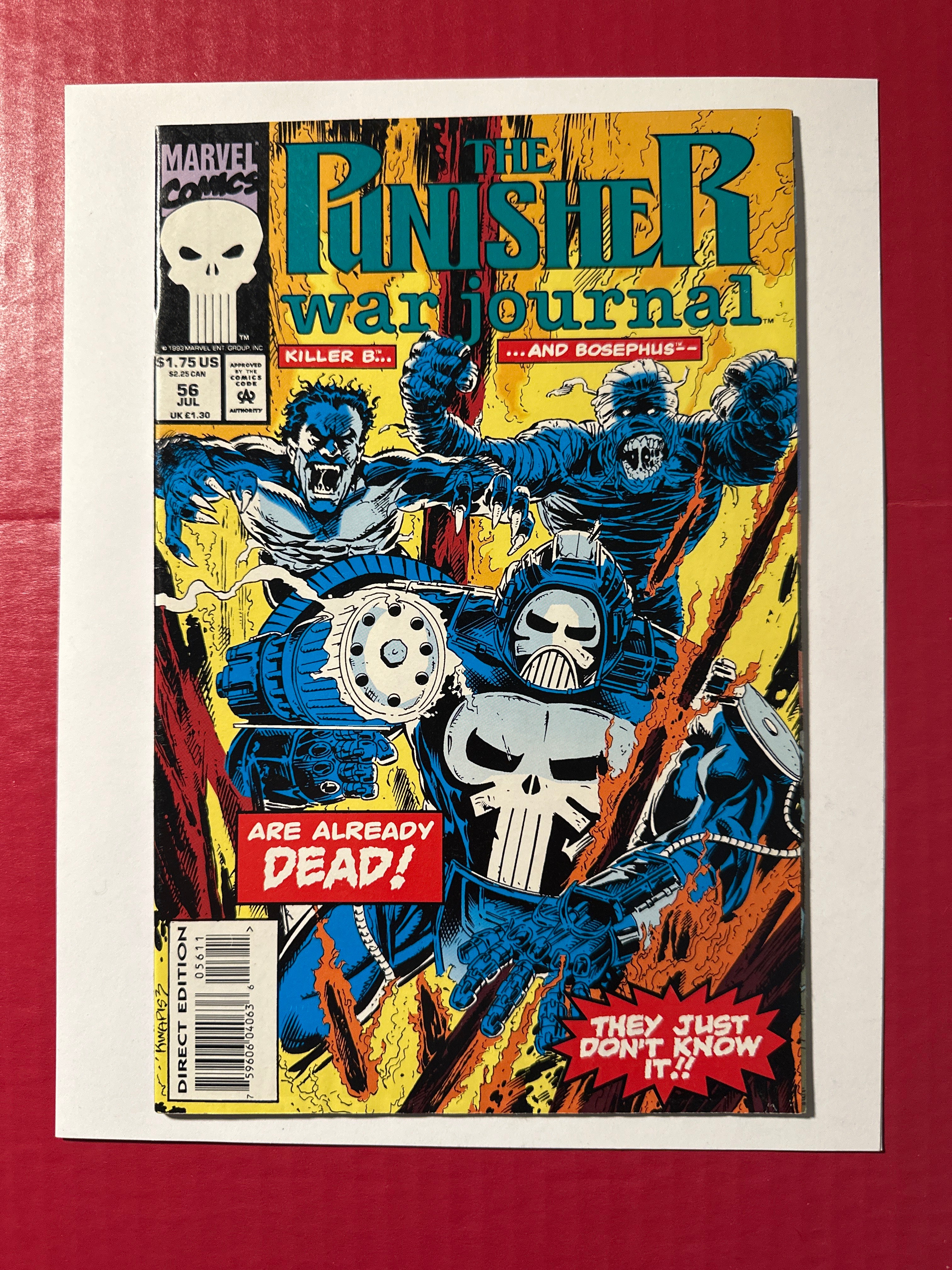 Punisher War Journal Volume 1 56A 1993 Classic Marvel Comic Book by Ugly Monkey Comics