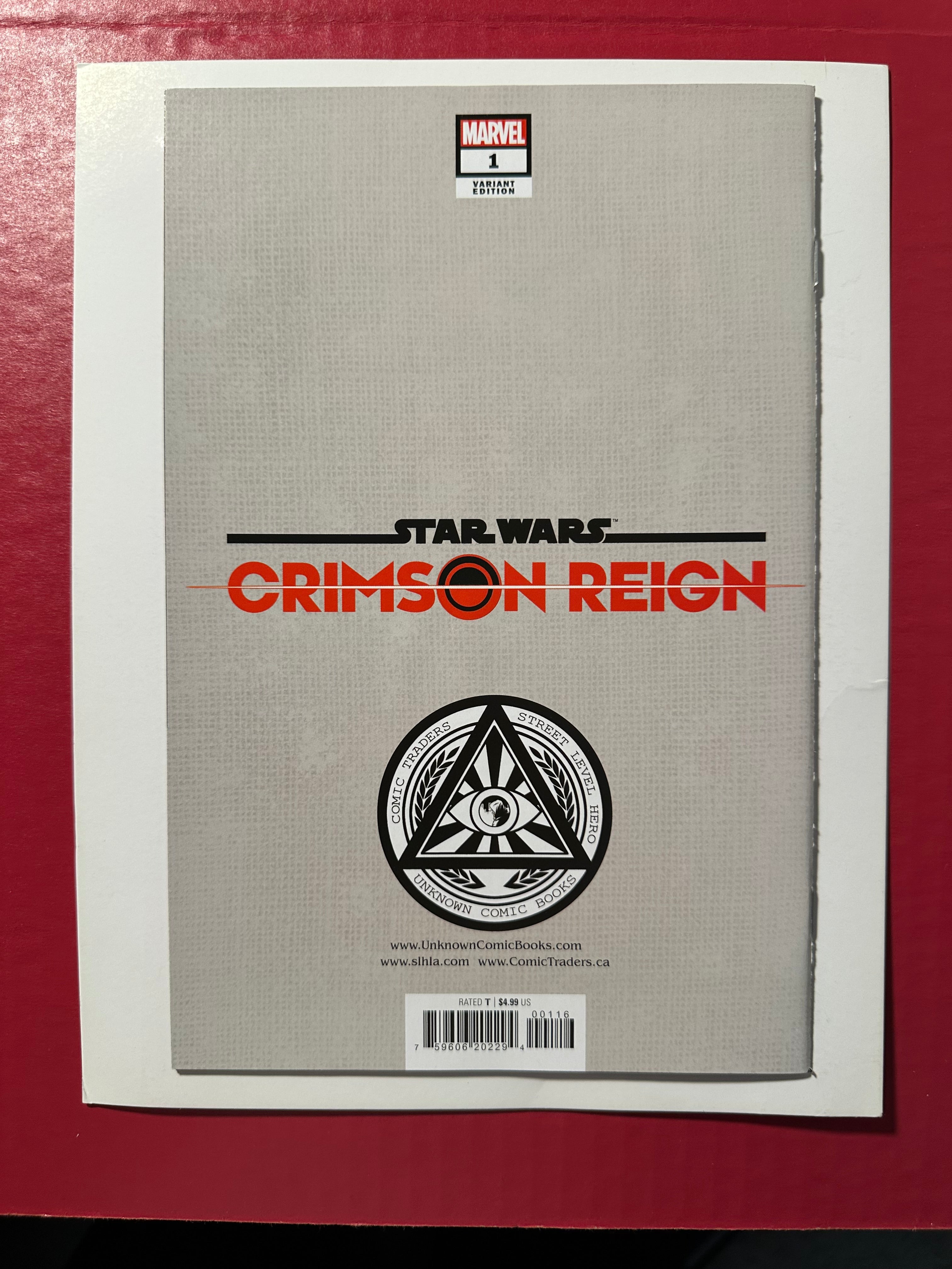 Star Wars: Crimson Reign #1 (2021) Trade Dress Variant Signed by Tyler Kirkham KEY