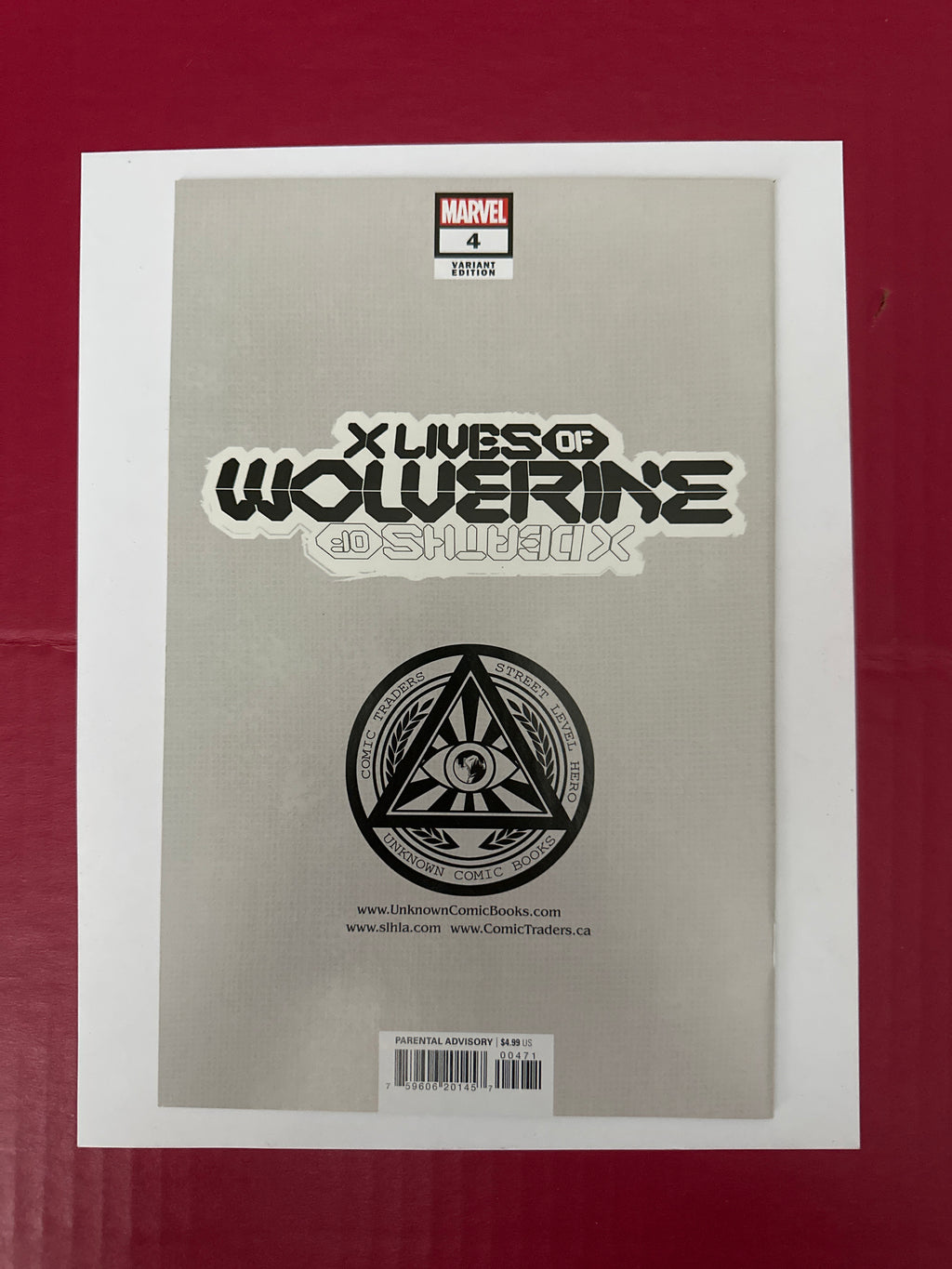 X Lives of Wolverine #4 (Marvel Comics 2022) Exclusive Philip Tan Trade Dress Variant by Ugly Monkey Comics