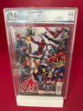 The Avengers, Vol. 5 #1K (Marvel Comics 2012) Several 1st app. Graded 9.6 by Ugly Monkey Comics