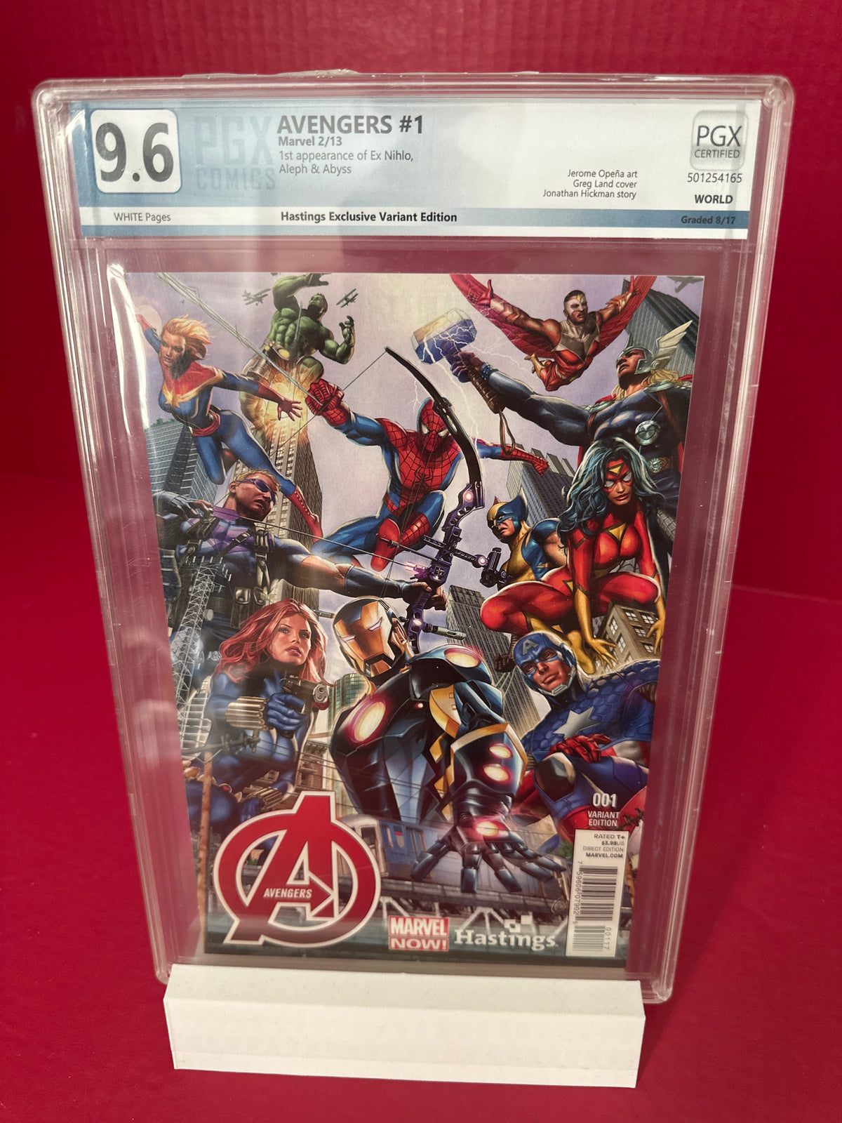 The Avengers, Vol. 5 #1K (Marvel Comics 2012) Several 1st app. Graded 9.6 by Ugly Monkey Comics