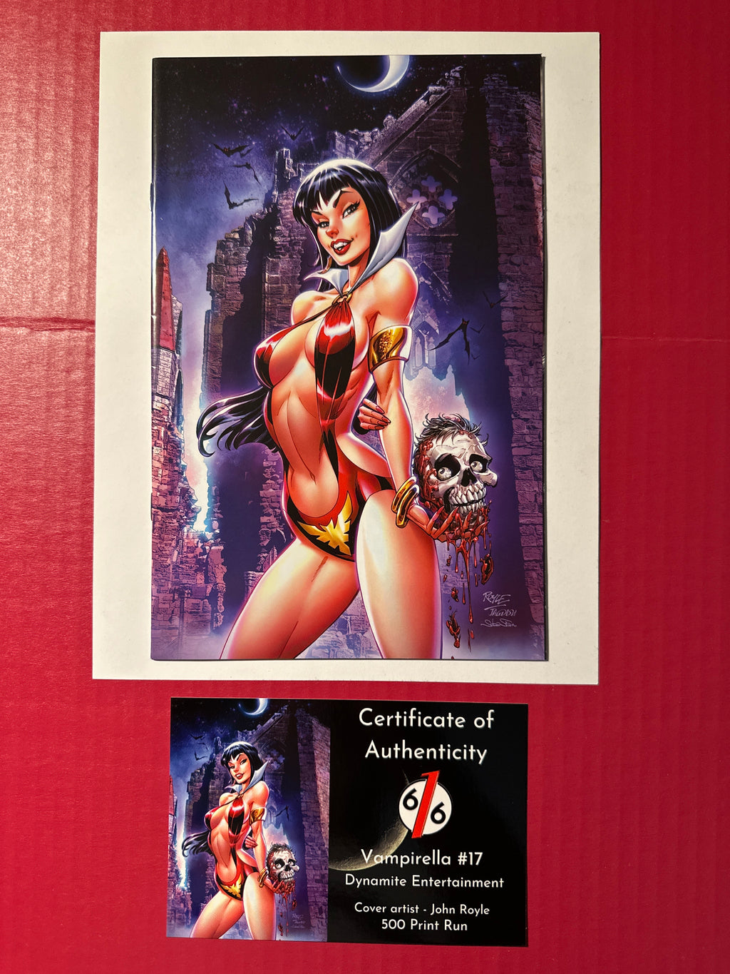 Vampirella, Vol. 6 #17T (Dynamite Entertainment 2020) Royle Virgin Ltd 500 by Ugly Monkey Comics