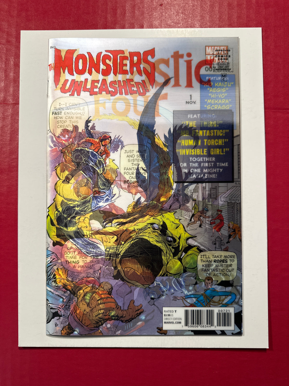 Monsters Unleashed, Vol. 3 #7B (Marvel Comics 2017) Lenticular Cover by Ugly Monkey Comics