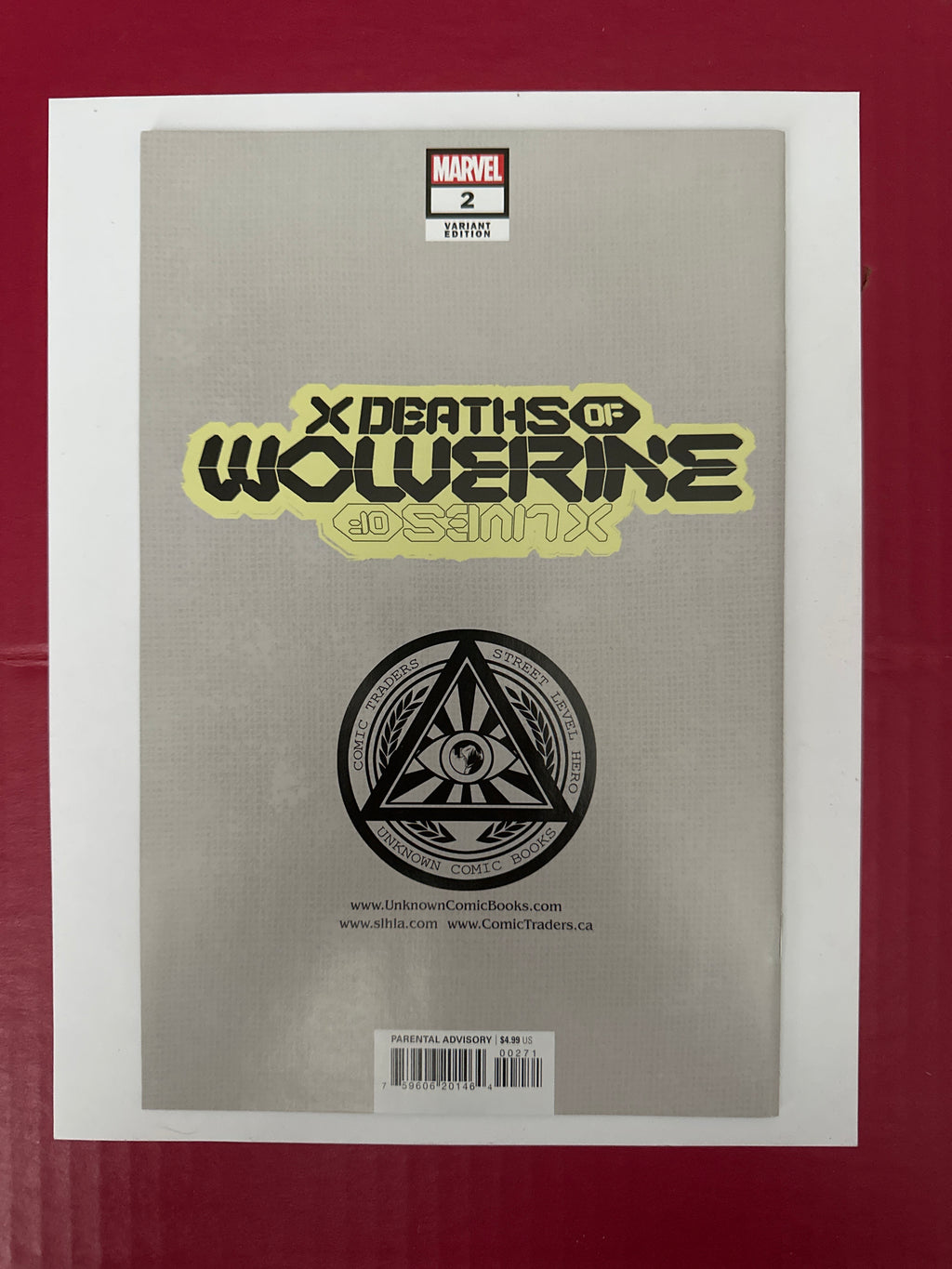 X Deaths of Wolverine #2 (Marvel Comics 2022) Exclusive Ryan Stegman Trade Dress Variant by Ugly Monkey Comics
