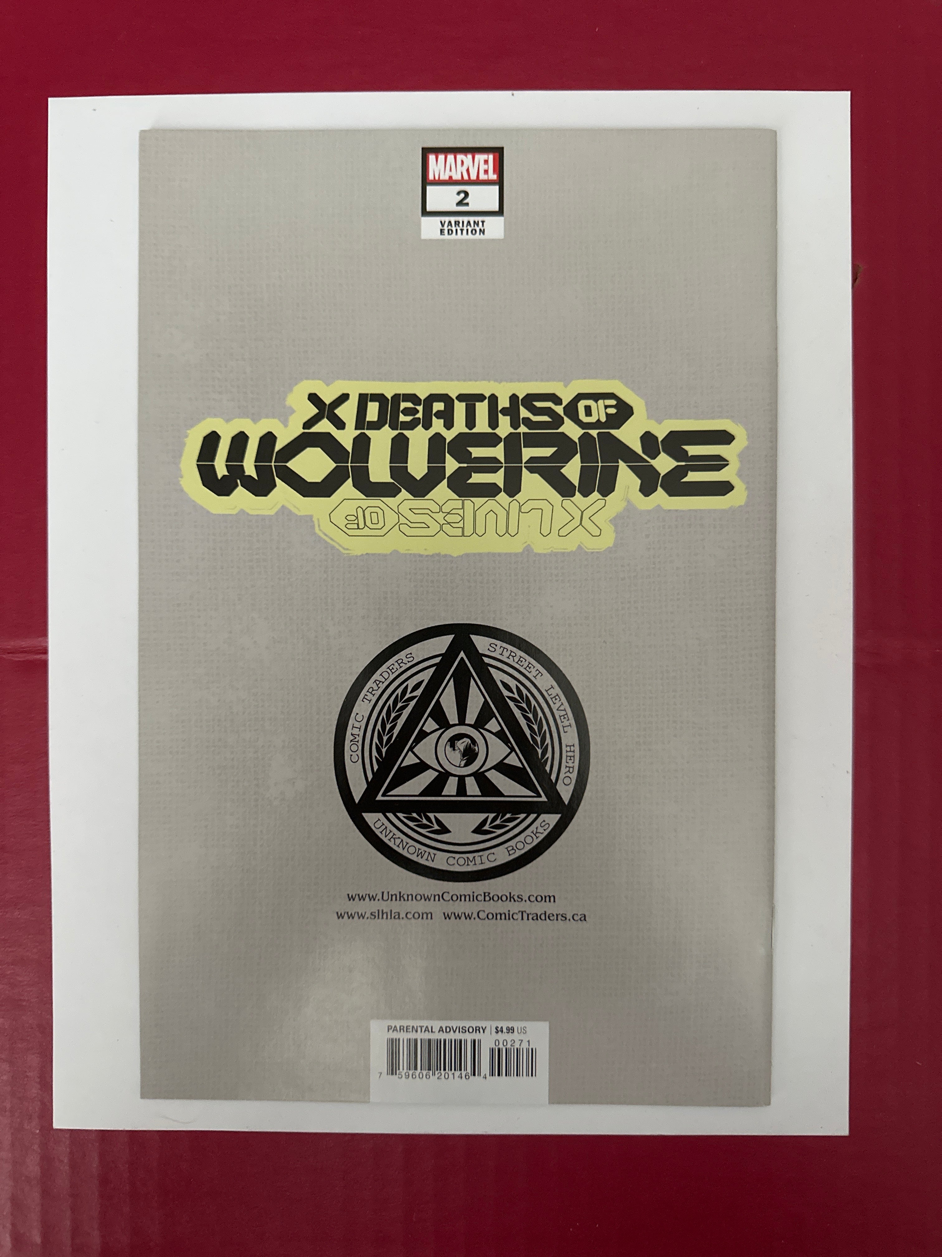 X Deaths of Wolverine #2 (Marvel Comics 2022) Exclusive Ryan Stegman Trade Dress Variant by Ugly Monkey Comics