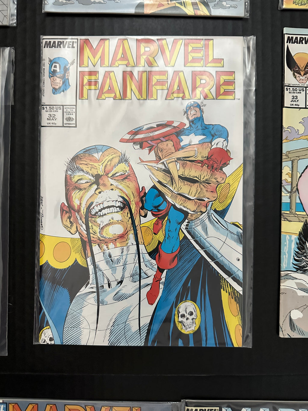 Lot of 33 Marvel Fanfare comics (1982 - 1988) 3 Key Issues by Ugly Monkey Comics