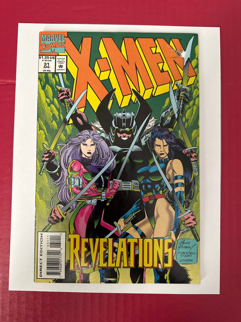 X-Men, Vol. 1 #31A (Marvel Comics 1994) Direct Edition by Ugly Monkey Comics