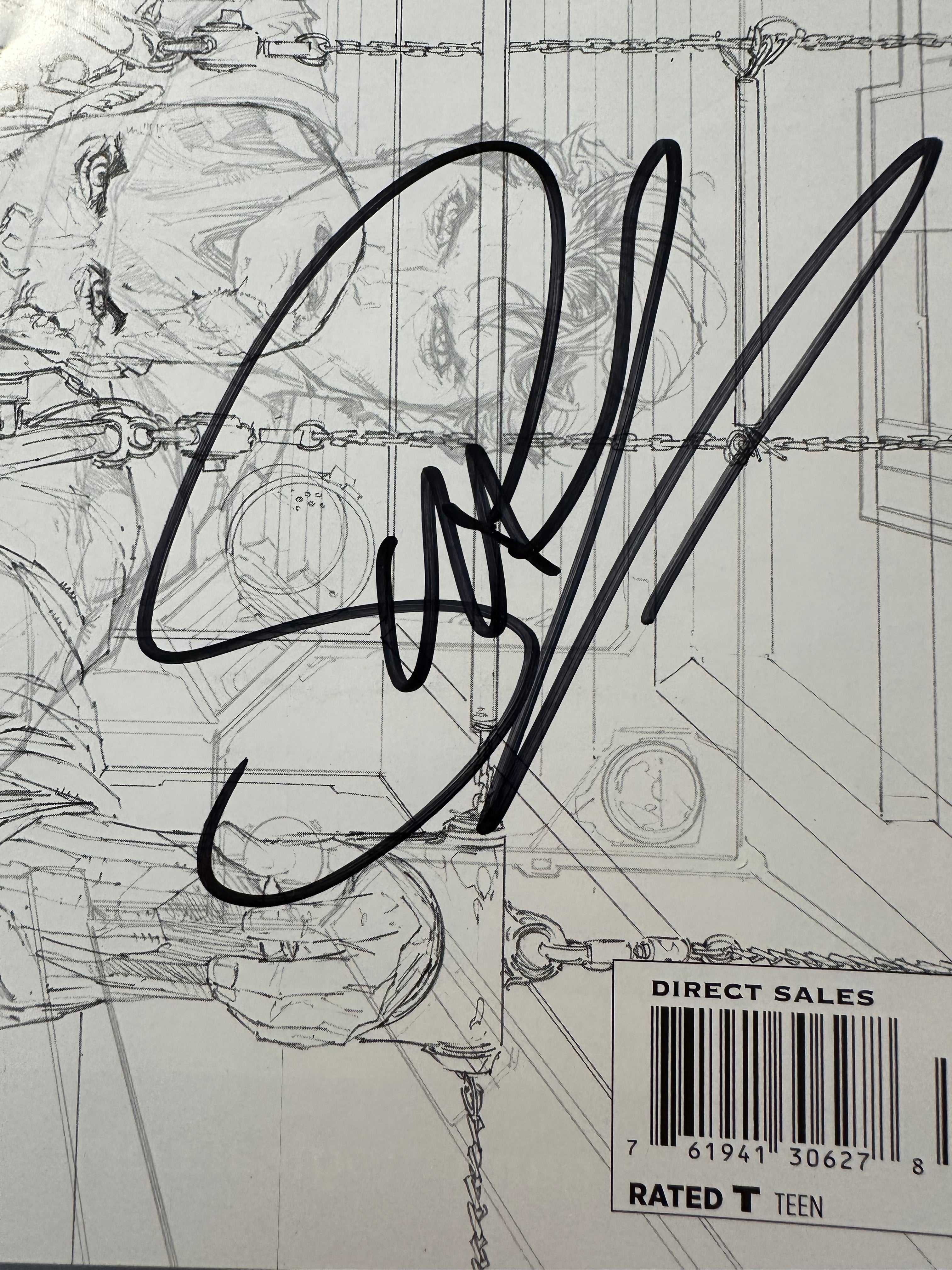 Superman, Vol. 3 #15 (2013) Incentive Sketch Variant (1:25) Triple Signed