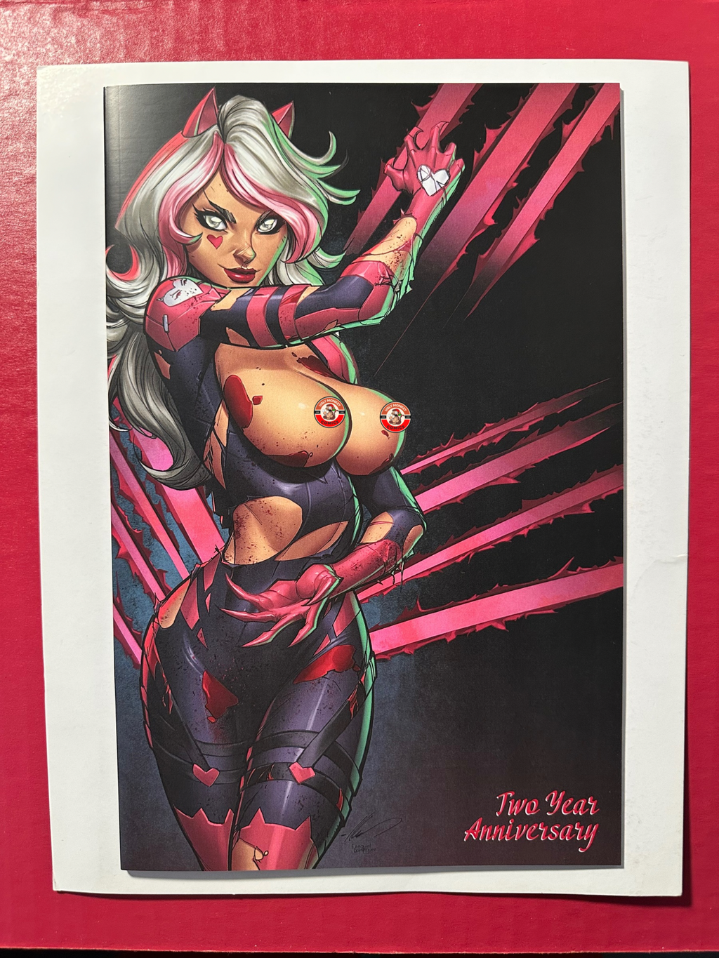 Miss Meow #1 (2020) Alé Garza Two Year Anniversary Exclusive Naughty Variant Limited to 150 by Ugly Monkey Comics