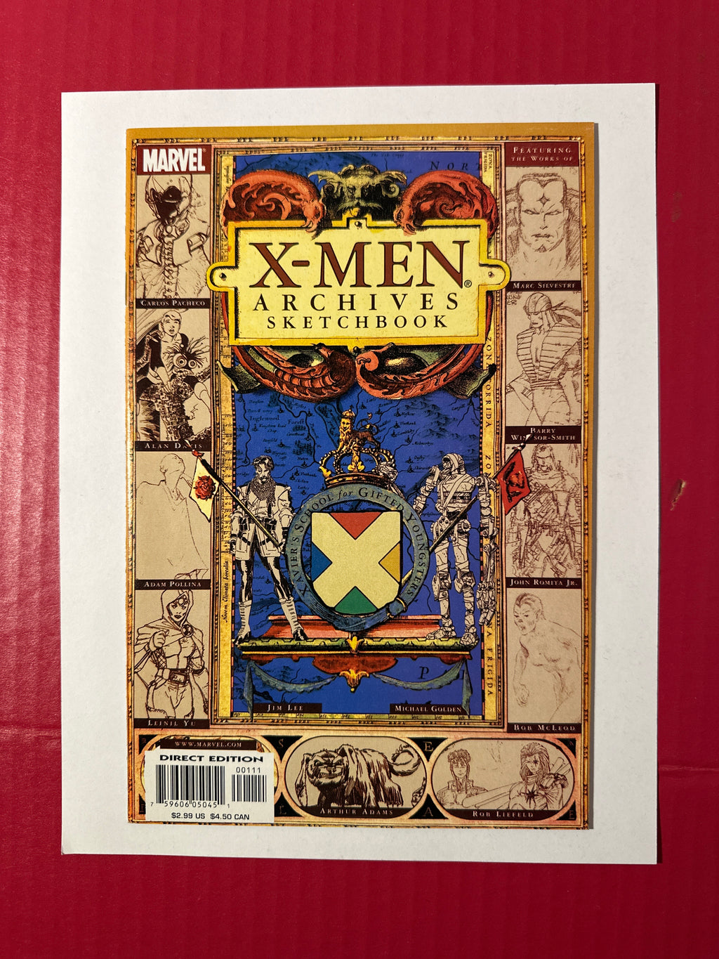 X-Men Archives Sketchbook #1 (Marvel Comics 2000) sketchbook by Ugly Monkey Comics