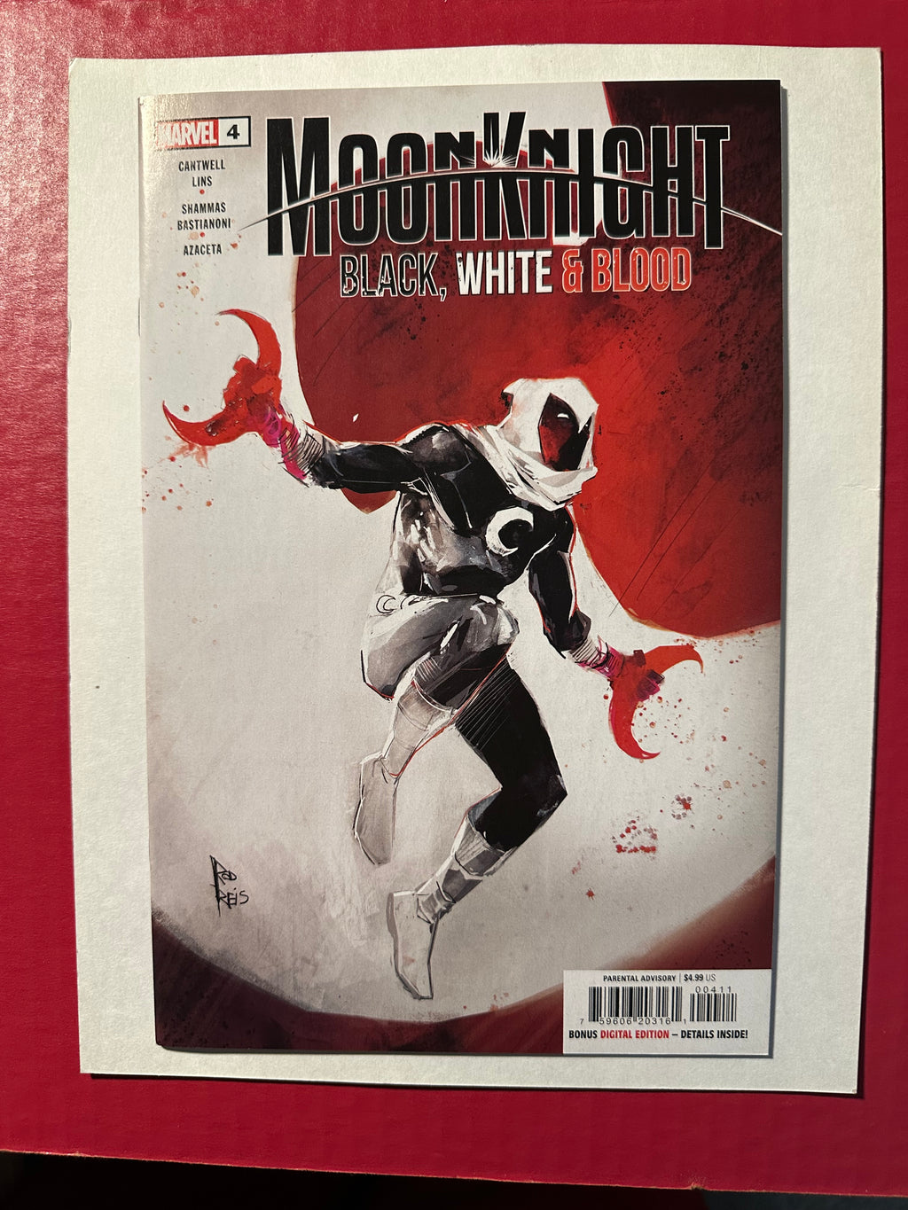 Moon Knight: Black, White & Blood #4 (2022) by Ugly Monkey Comics
