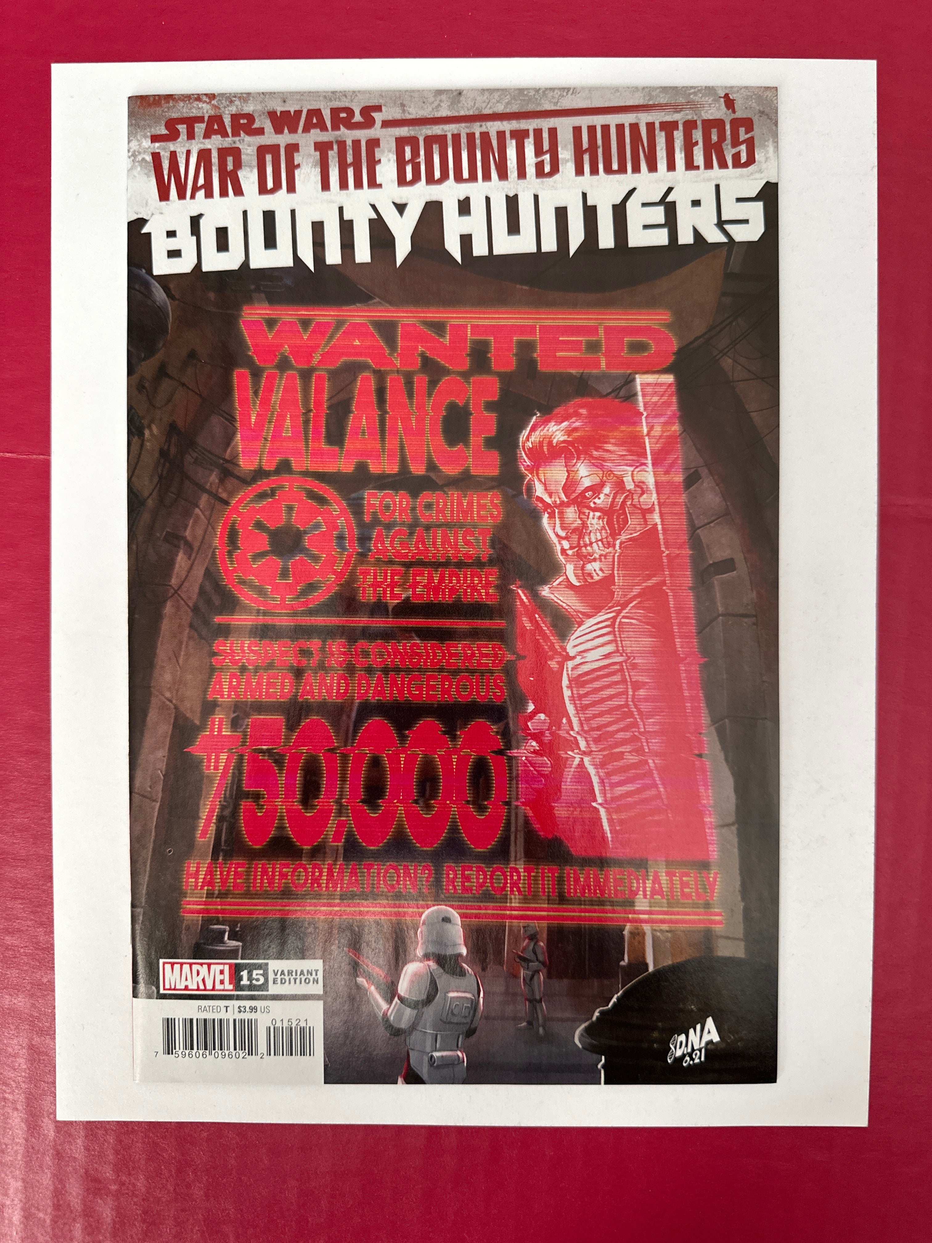 Star Wars Bounty Hunters 15B Marvel Comics 2021 Deathstick Valance Dengar by Ugly Monkey Comics