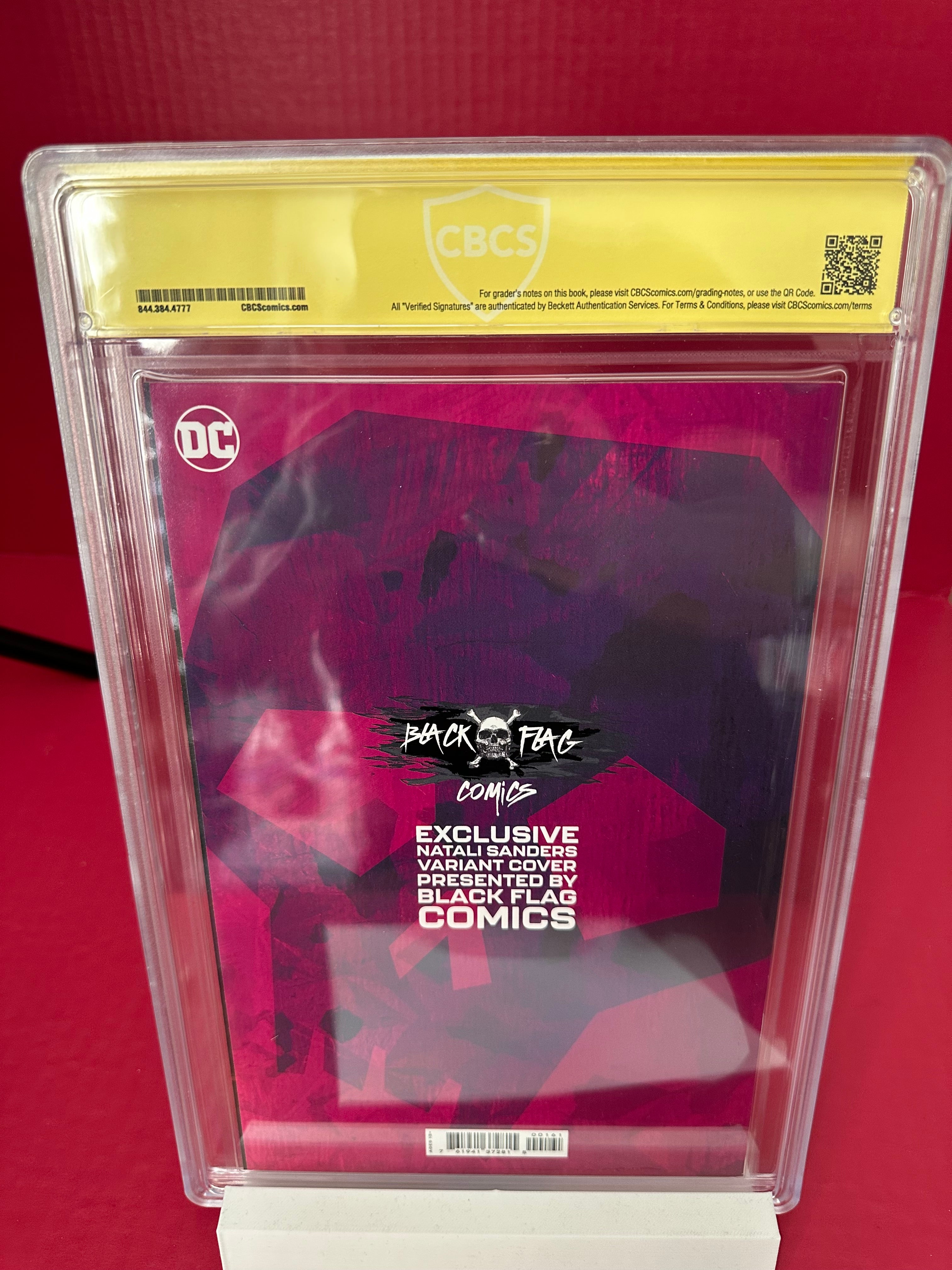 Harley Quinn, Vol. 4 #1 (2021) Key Natali Sanders Witnessed Signature CBCS 9.8 Exclusive Variant by Ugly Monkey Comics