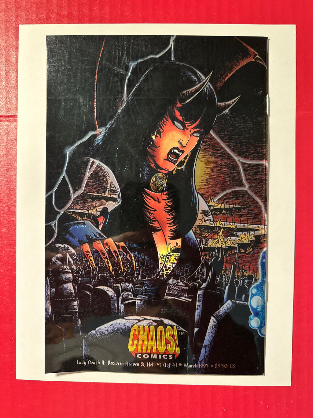 Lady Death II: Between Heaven and Hell #1E (Chaos! Comics 1995) Limited Chromium Cover Edition by Ugly Monkey Comics