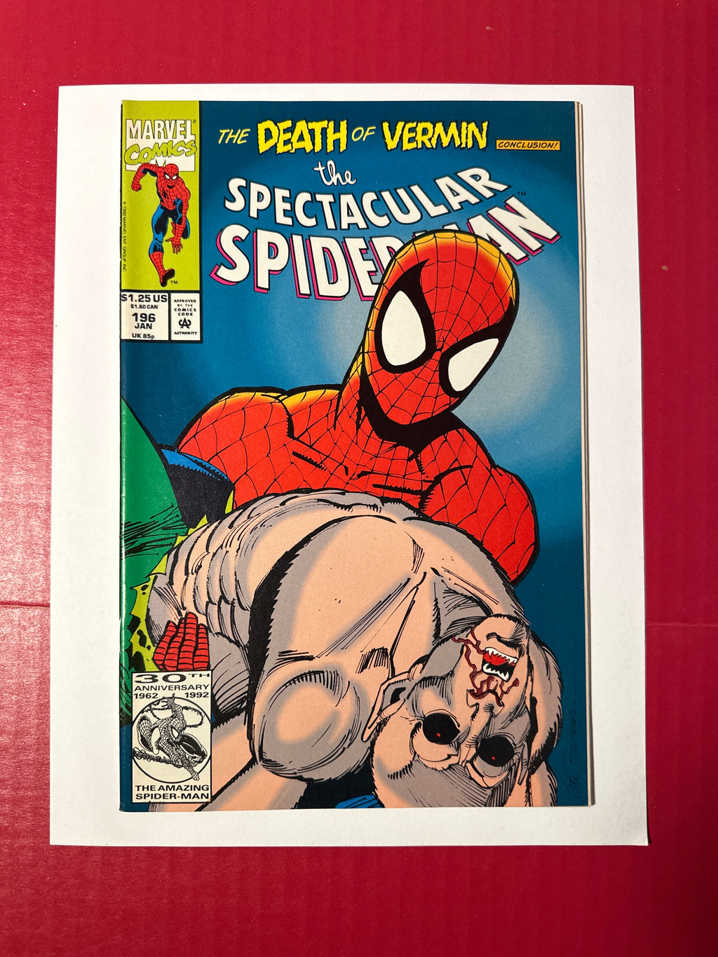 The Spectacular Spider-Man, Vol. 1 #196 (Marvel Comics 1992) Direct Edition by Ugly Monkey Comics