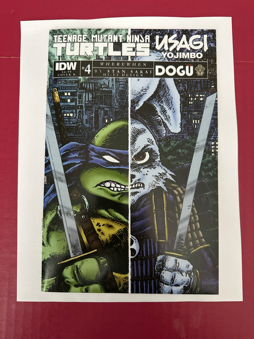 Teenage Mutant Ninja Turtles / Usagi Yojimbo WhereWhen #4 (IDW Publishing 2023) by Ugly Monkey Comics