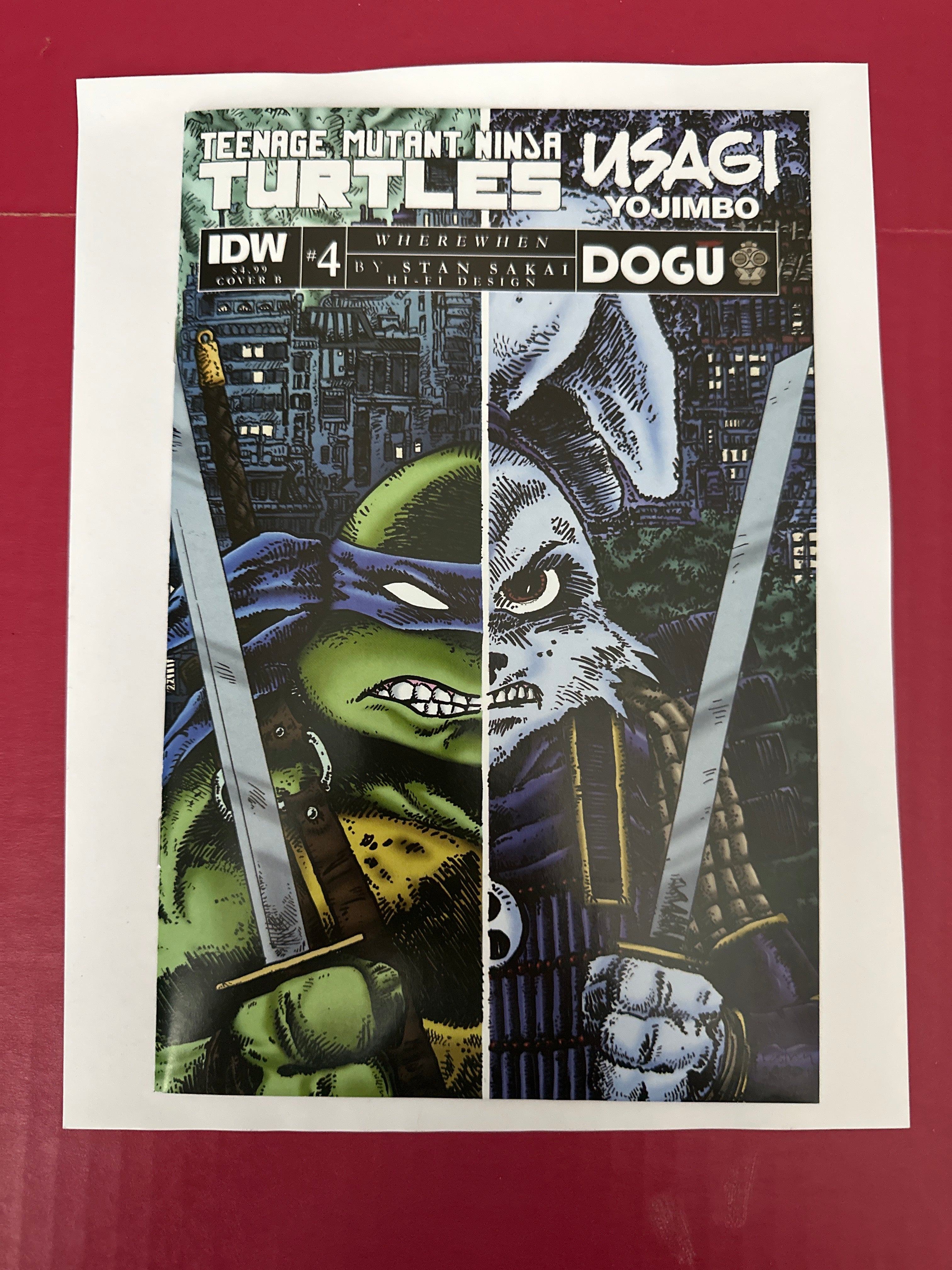 Teenage Mutant Ninja Turtles / Usagi Yojimbo WhereWhen #4 (IDW Publishing 2023) by Ugly Monkey Comics