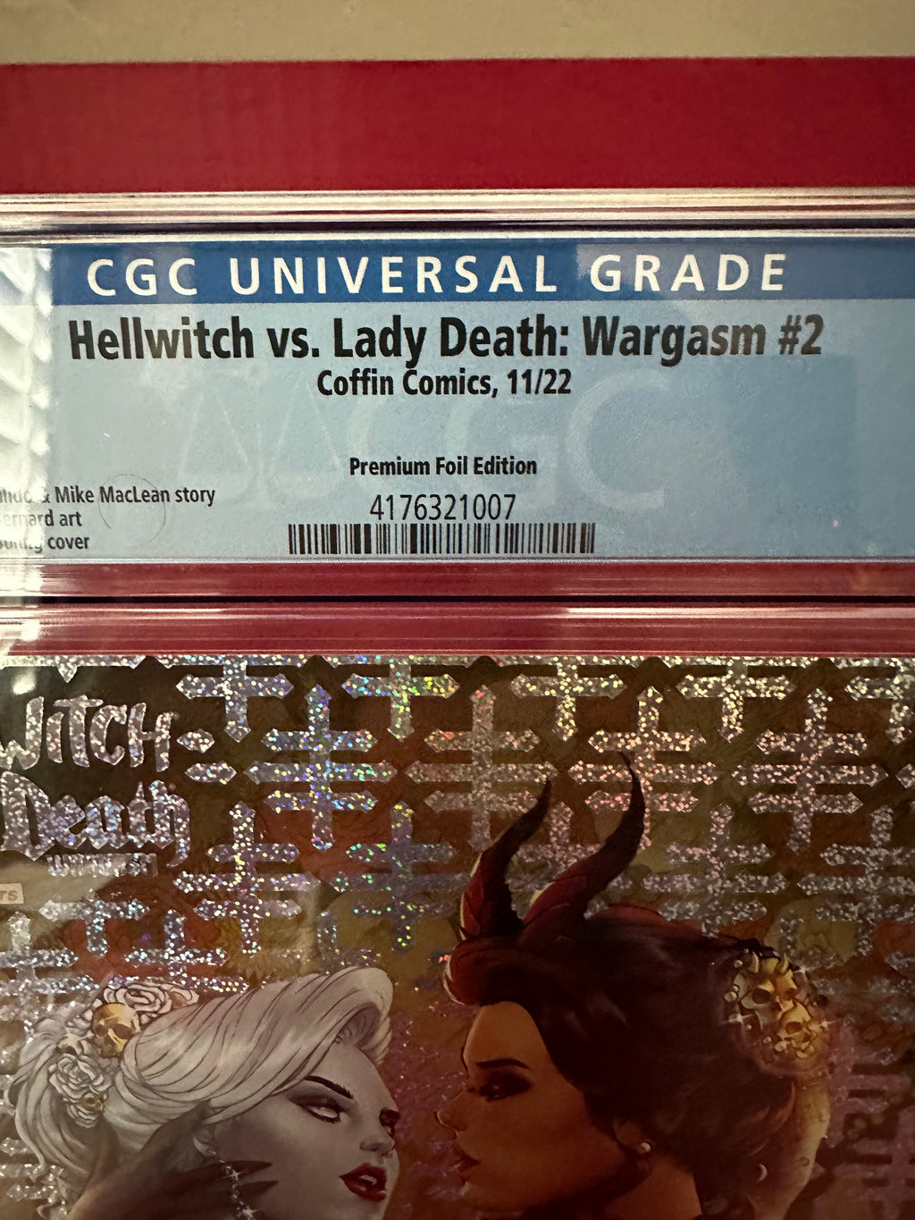 Hellwitch vs. Lady Death: Wargasm #2 - Comic Shop Premium Foil Edition CGC 9.8 by Ugly Monkey Comics