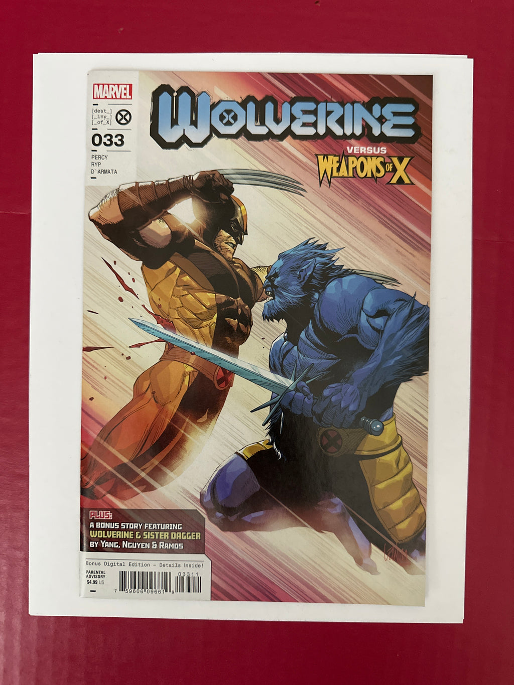 Wolverine, Vol. 7 #33A (2023) by Ugly Monkey Comics