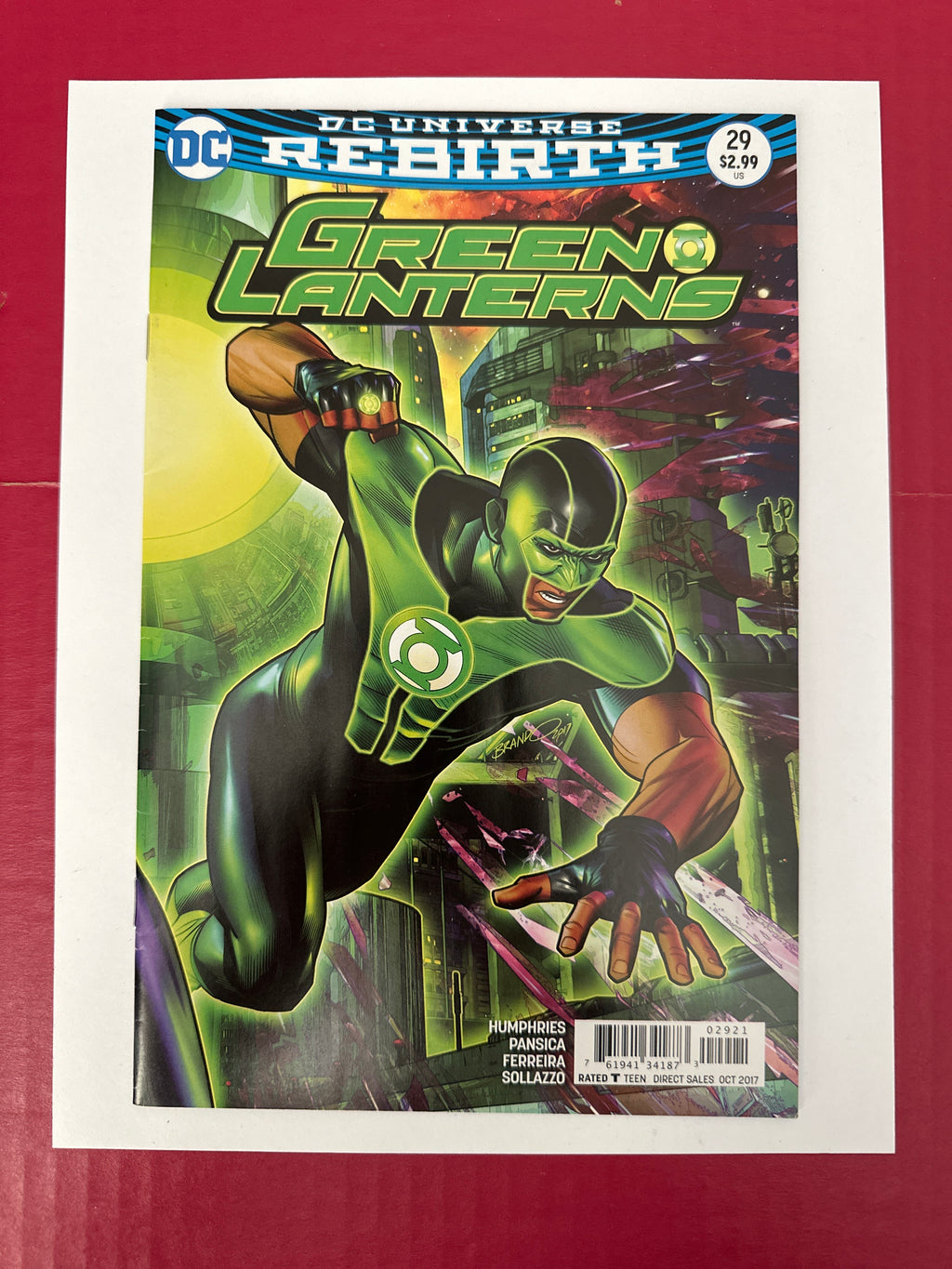 Green Lanterns #29 (DC Comics 2017) Brandon Peterson Variant by Ugly Monkey Comics