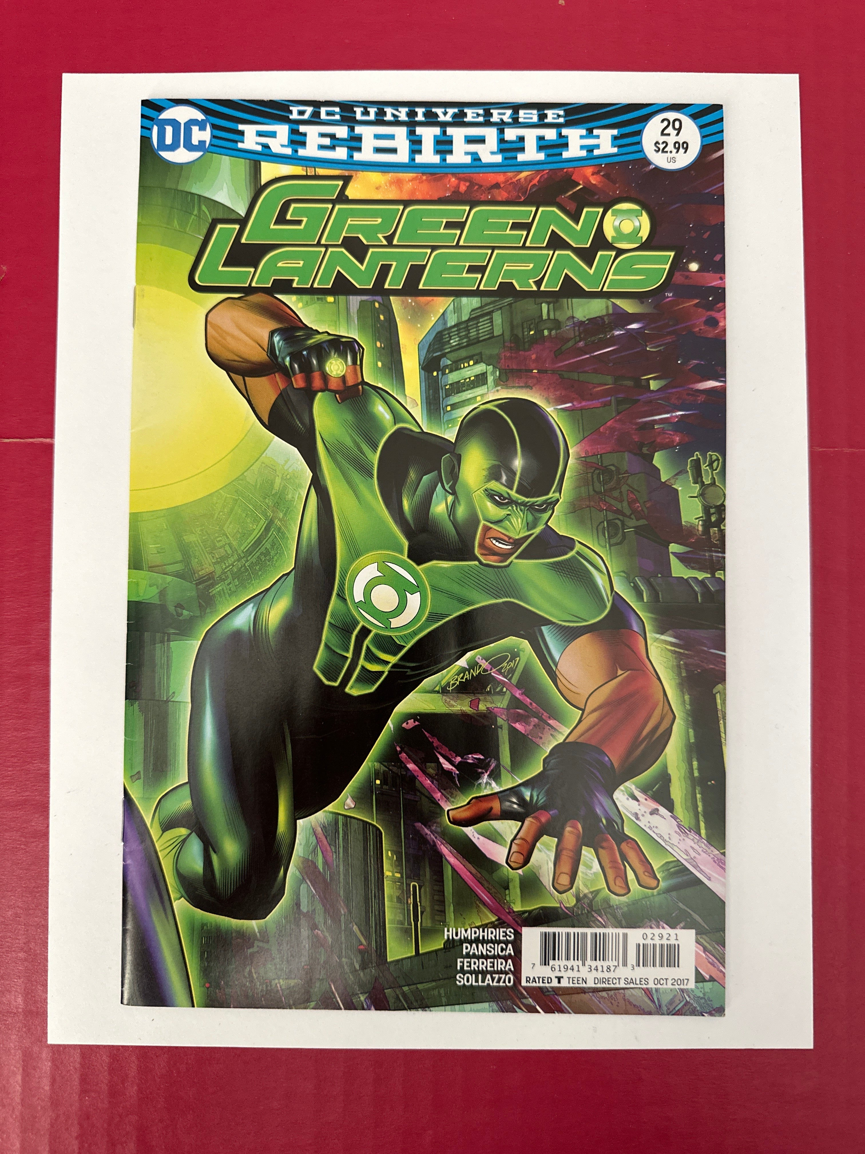 Green Lanterns #29 (DC Comics 2017) Brandon Peterson Variant by Ugly Monkey Comics