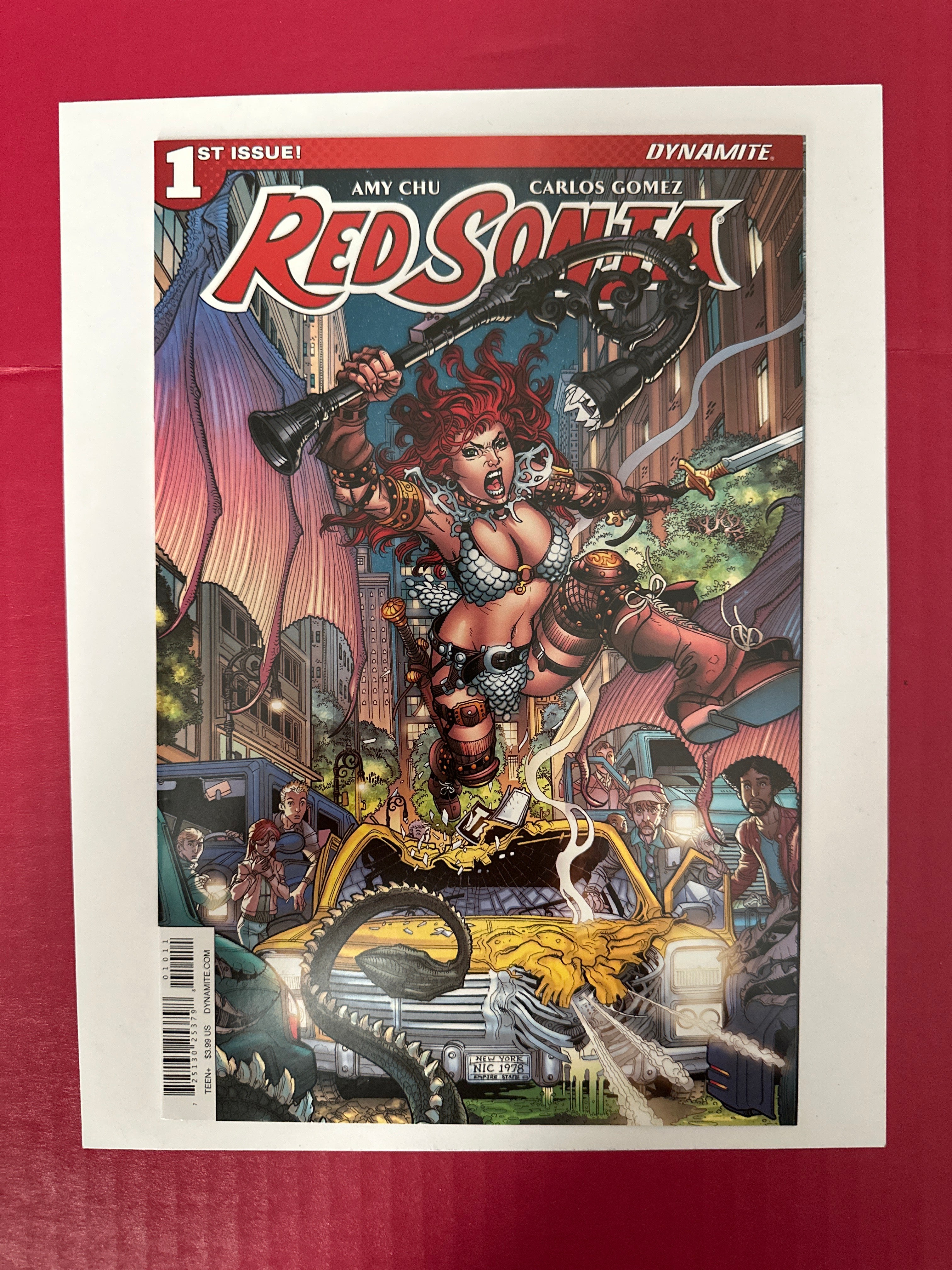 Red Sonja, Vol. 4 #1A (Dynamite Entertainment 2017) Regular Nick Bradshaw Cover by Ugly Monkey Comics