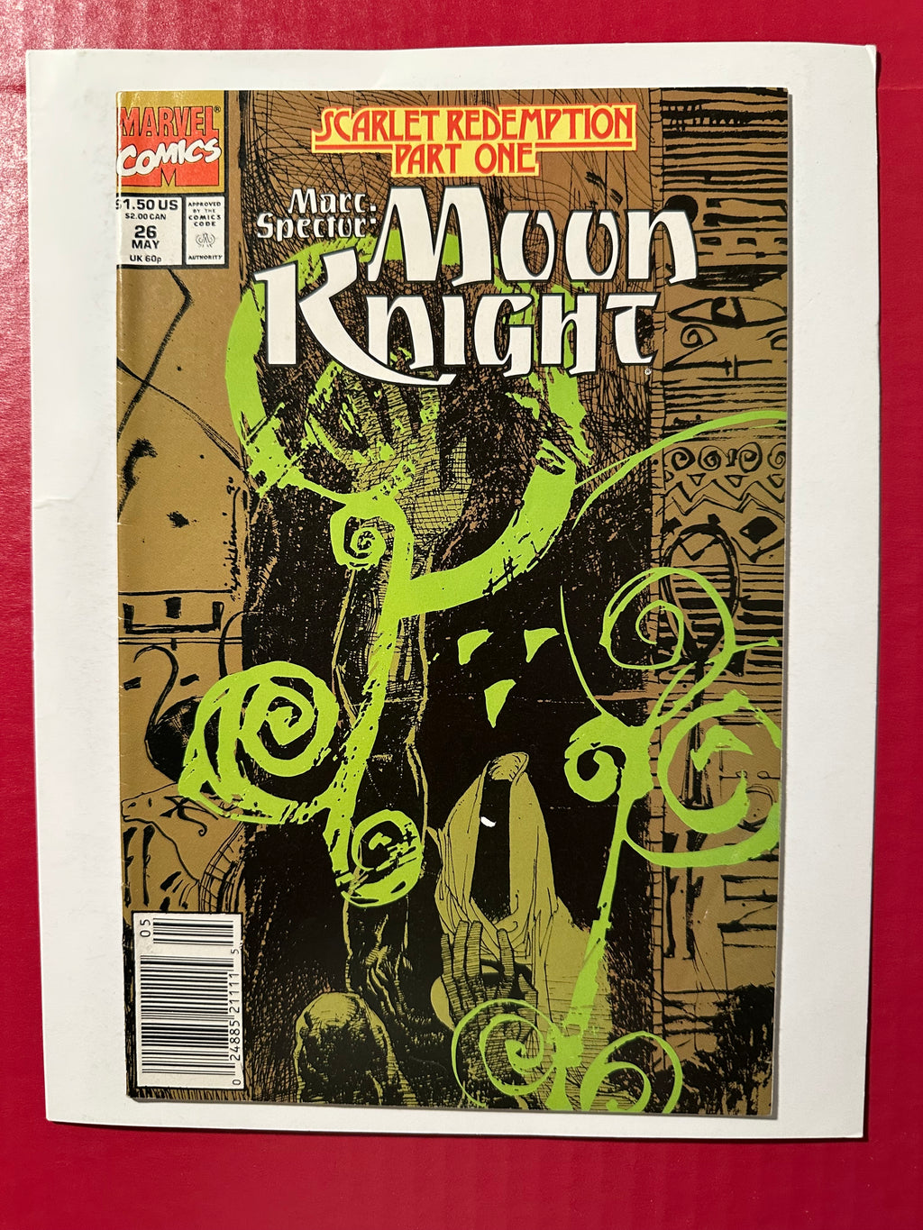 Marc Spector: Moon Knight #26 (1991) Newsstand by Ugly Monkey Comics