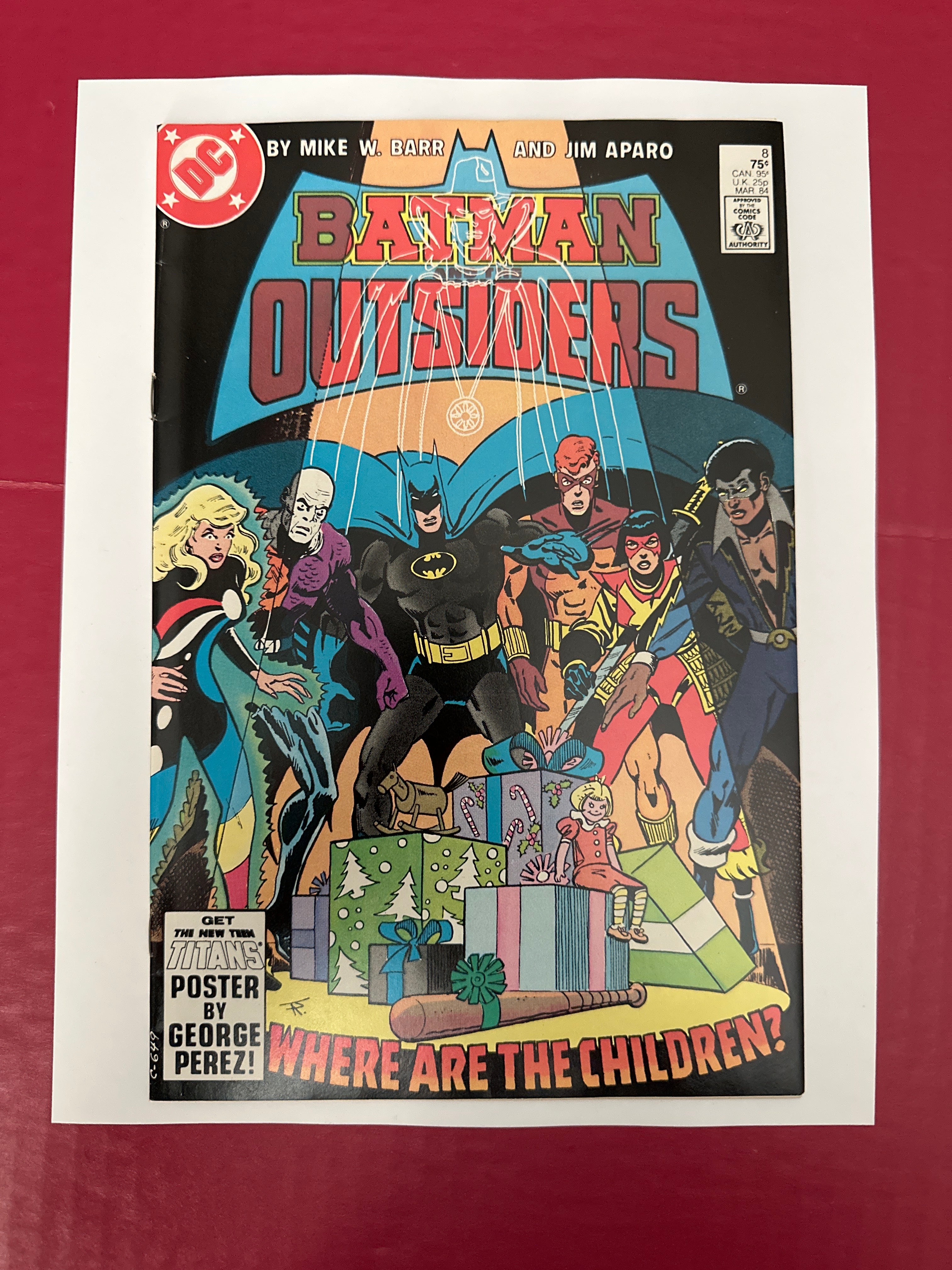 Batman and the Outsiders, Vol. 1 #8A (DC Comics 1984) 1st cameo appearance by Ugly Monkey Comics