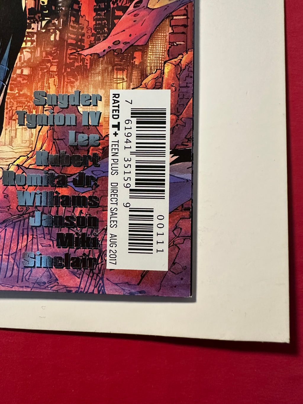 Dark Days: The Forge #1 (2017) Regular Jim Lee & Scott Williams Metal Foil Cover Key Signed by Ugly Monkey Comics