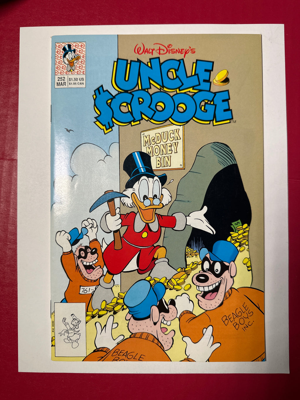 Walt Disney's Uncle Scrooge #252 (Western Publishing Co. 1991) Direct Edition by Ugly Monkey Comics