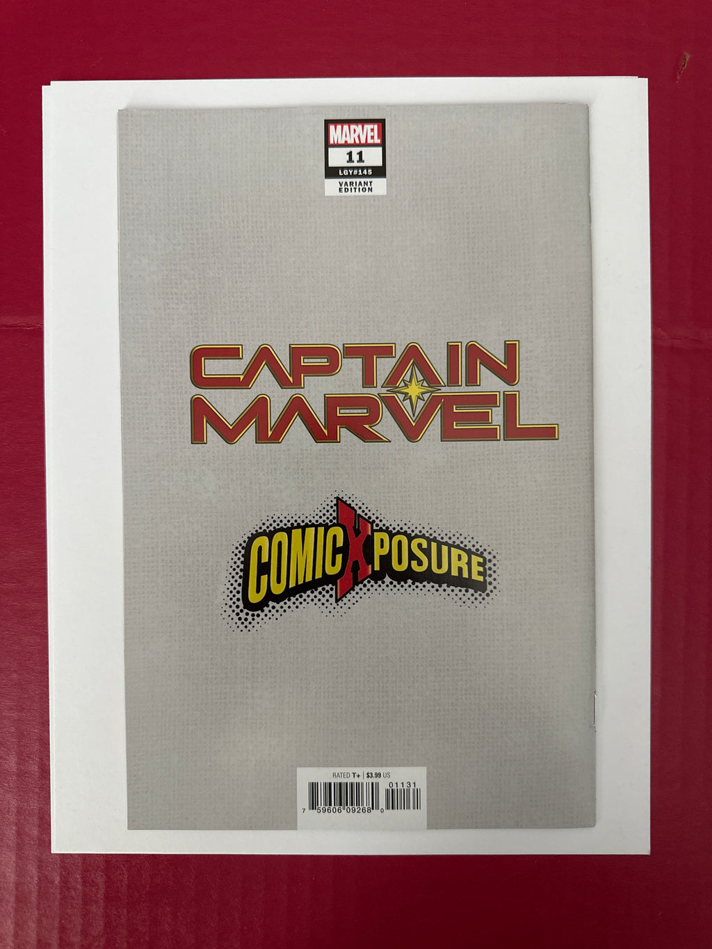 Captain Marvel, Vol. 11 #11C (Marvel Comics 2019) Tan Exclusive Variant by Ugly Monkey Comics