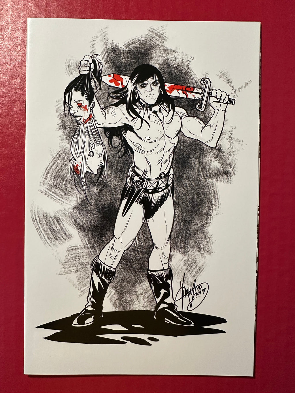 The Cimmerian: The People of the Black Circle #1 (2020) Andolfo Virgin Incentive Cover by Ugly Monkey Comics