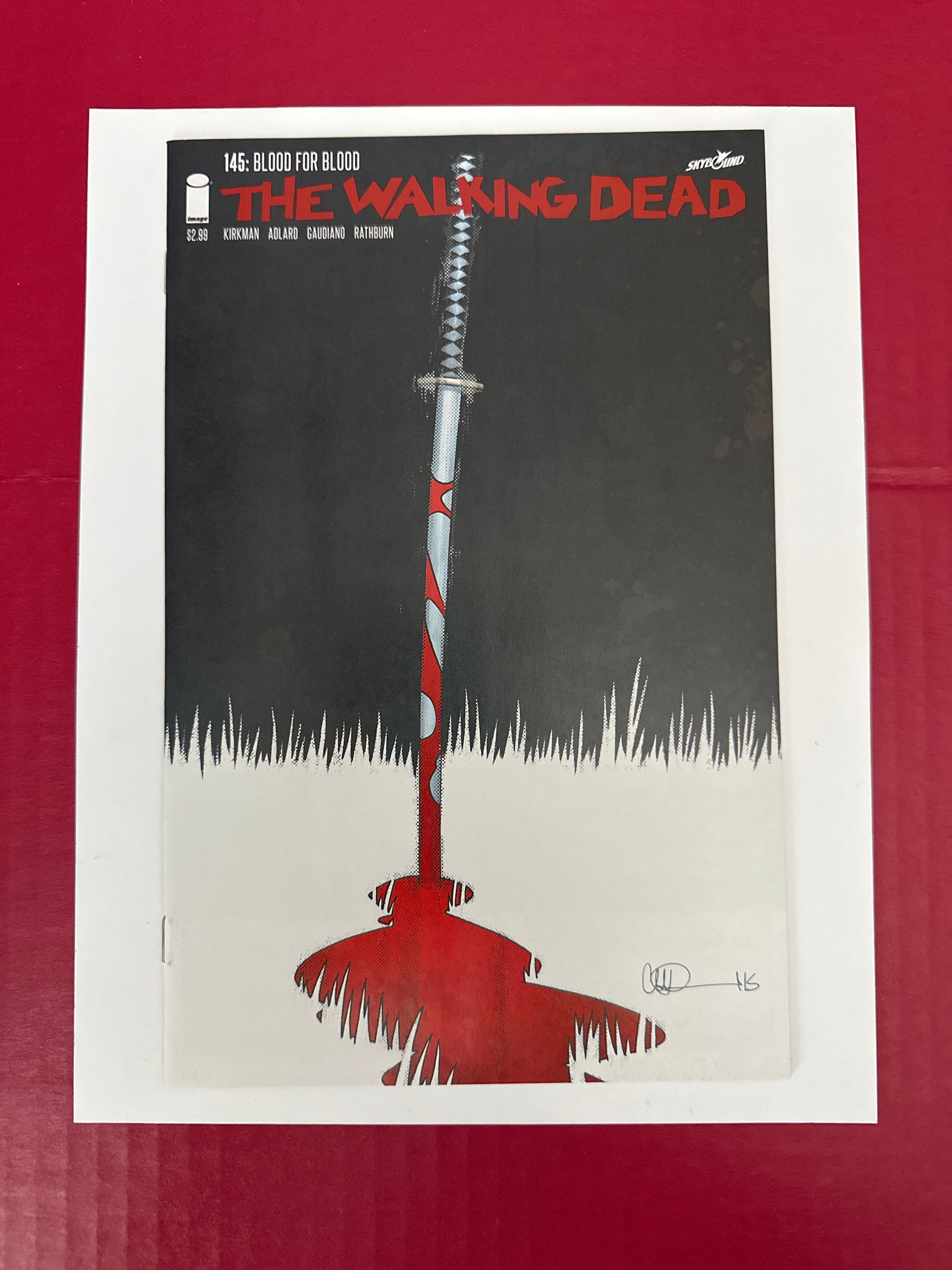 The Walking Dead #145 (Image Comics 2015) Charlie Adlard & Dave Stewart Cover by Ugly Monkey Comics