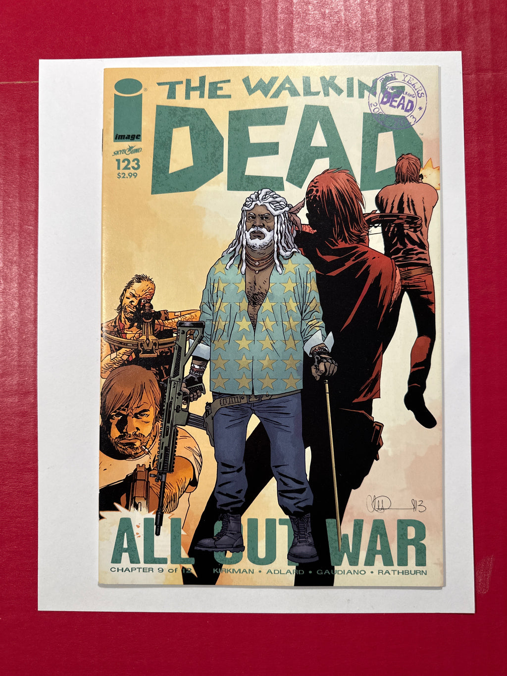 The Walking Dead #123 (Image Comics 2014) Charlie Adlard & Dave Stewart Cover by Ugly Monkey Comics