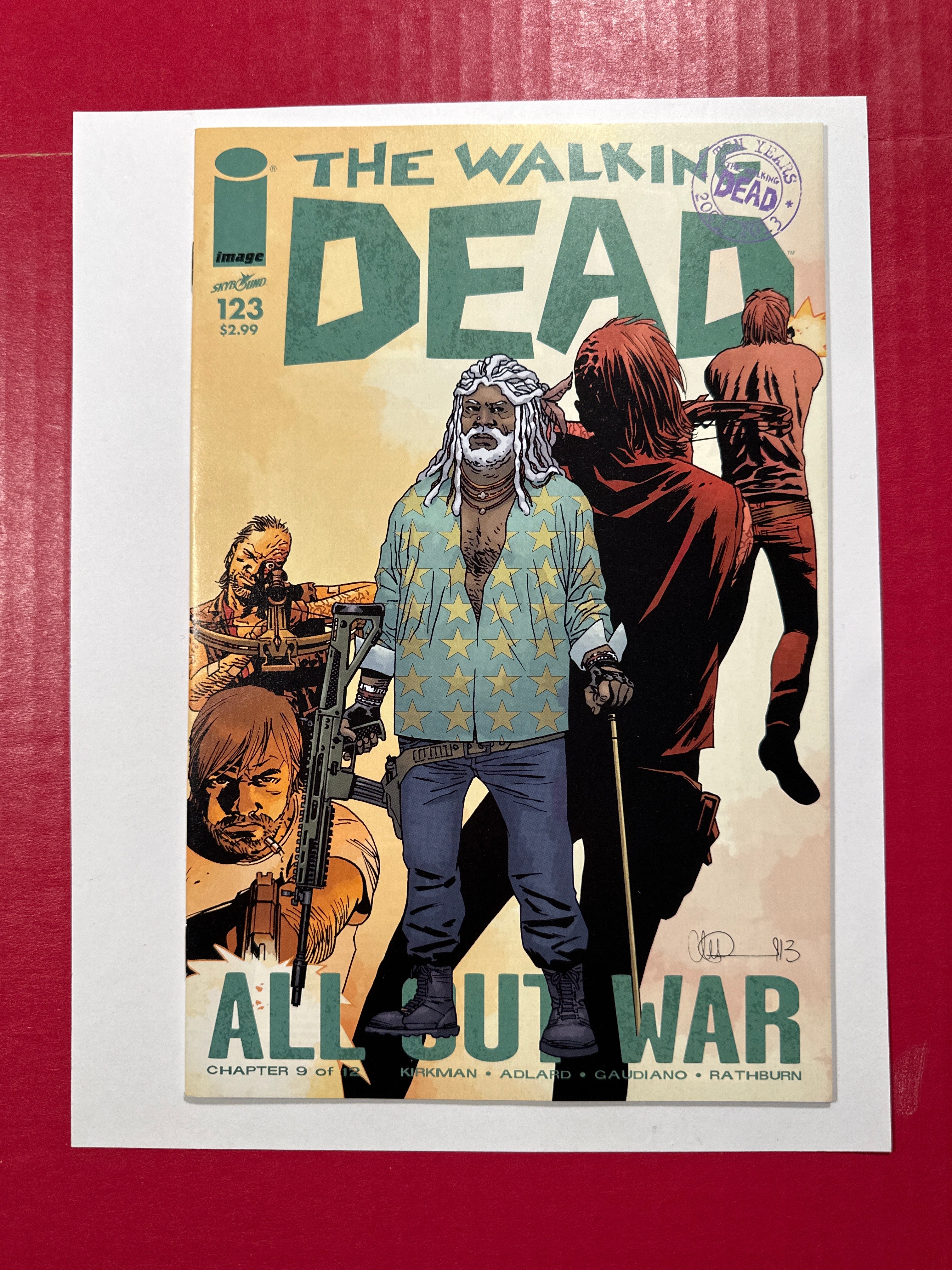 The Walking Dead #123 (Image Comics 2014) Charlie Adlard & Dave Stewart Cover by Ugly Monkey Comics