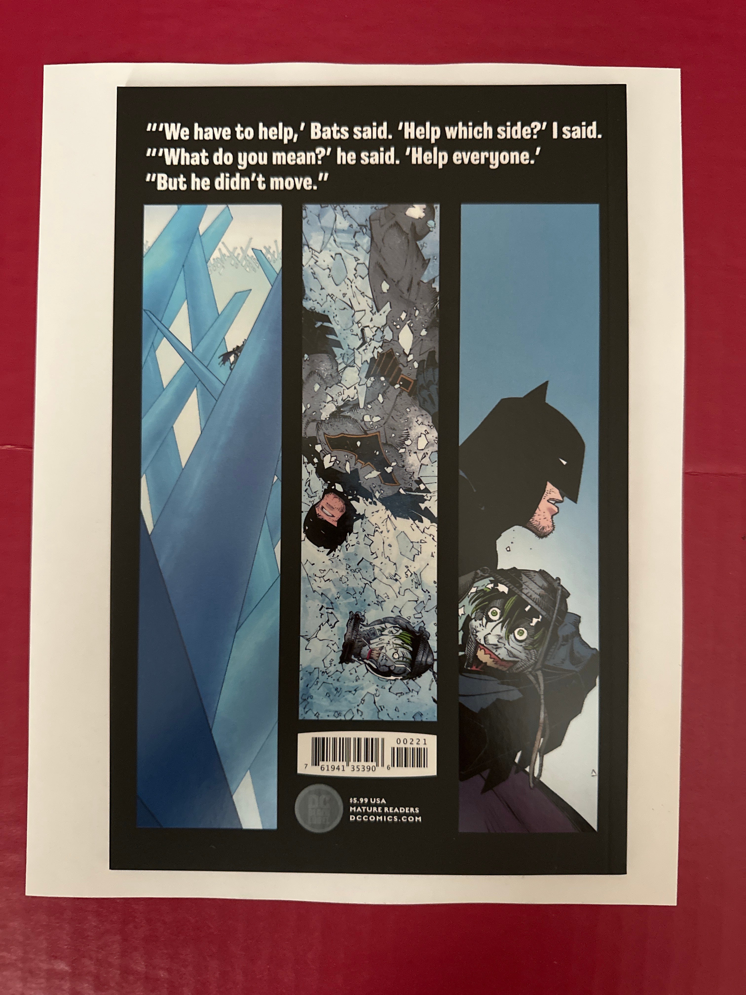 Batman: Last Knight On Earth #2B (DC Comics 2019) 1st app. of Omega by Ugly Monkey Comics