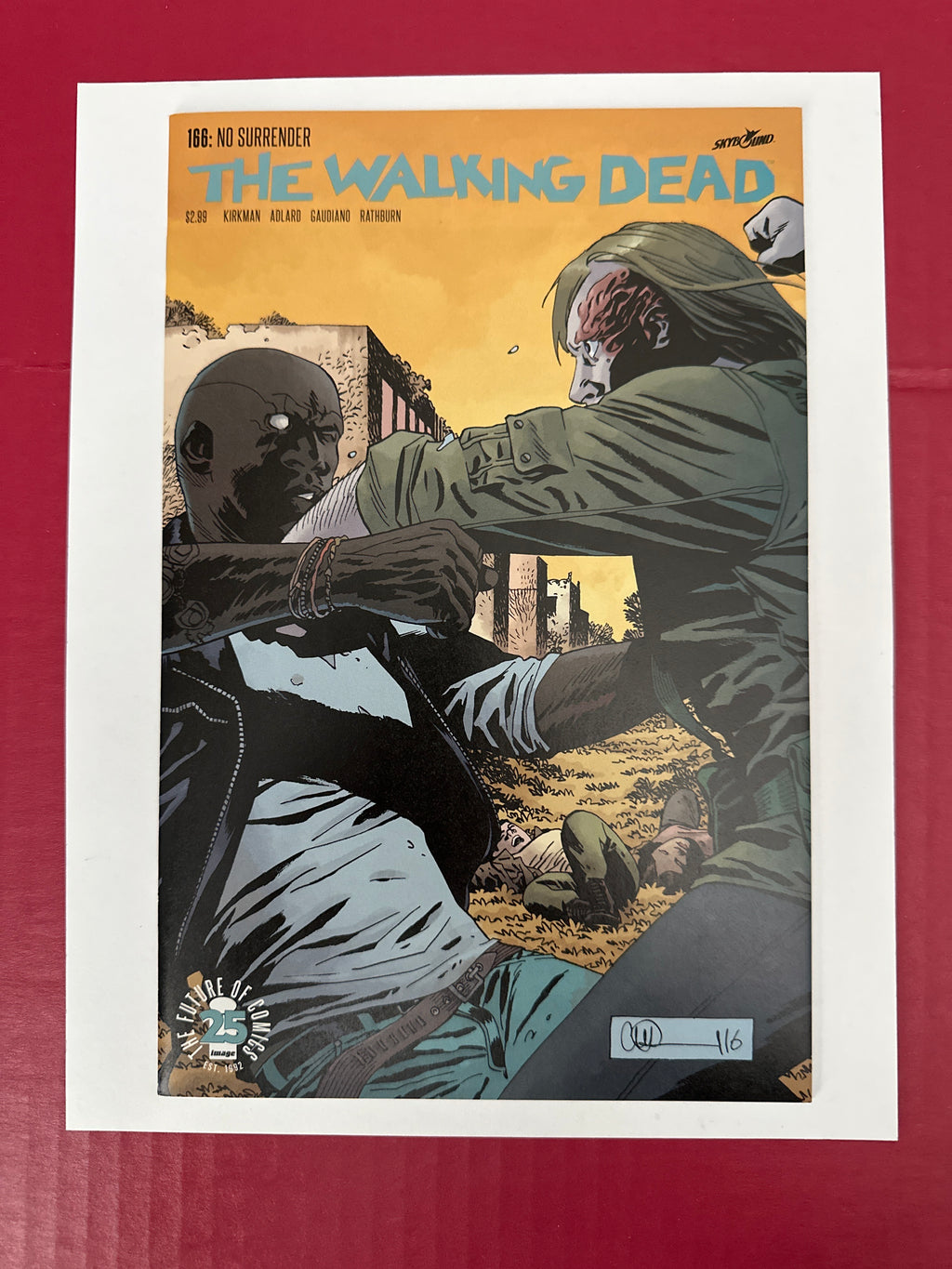 The Walking Dead #166 (Image Comics 2017) Charlie Adlard & Dave Stewart Cover by Ugly Monkey Comics