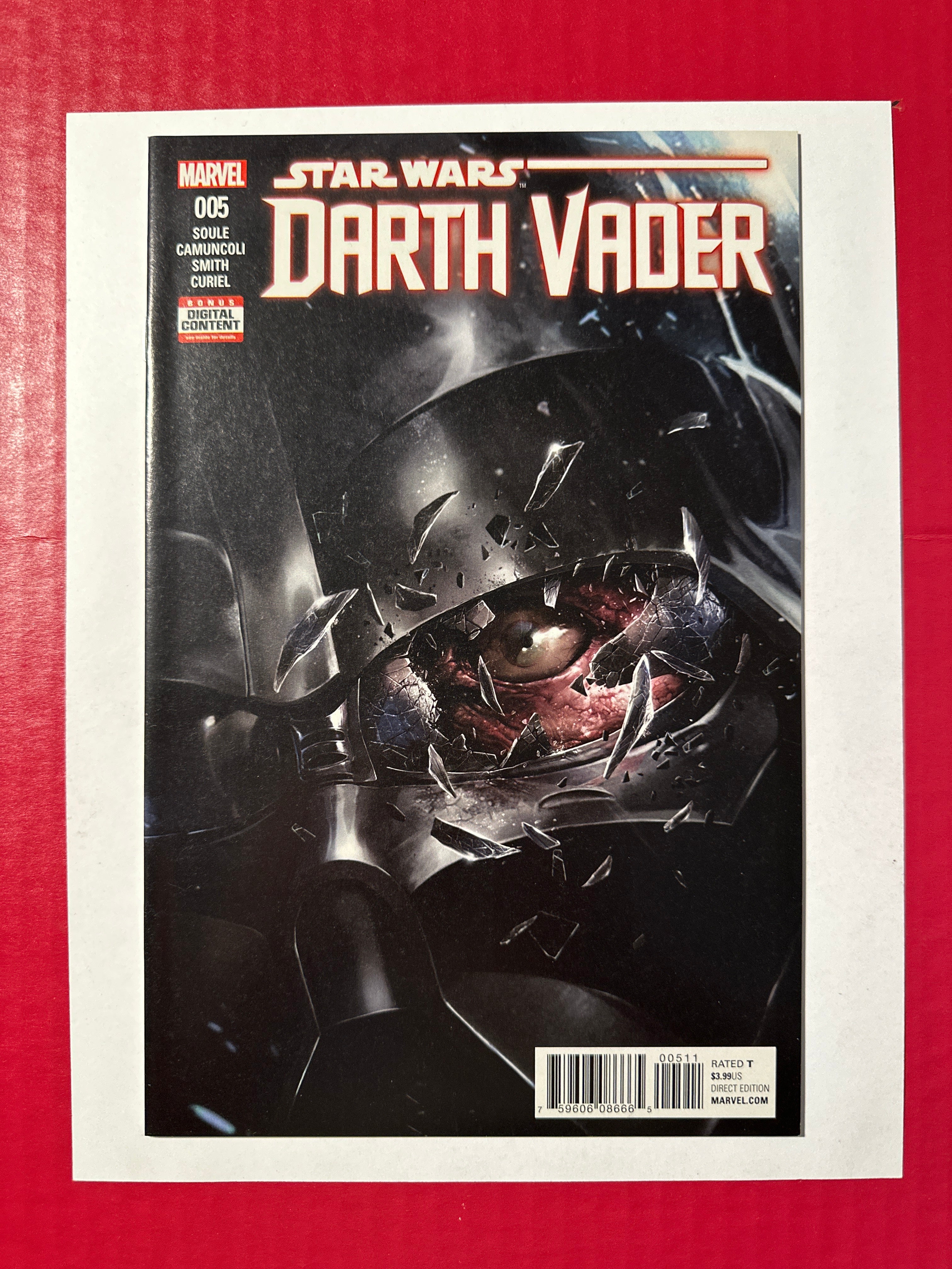 Star Wars Darth Vader Volume 2 5A Origin Of Darth Vader Red Lightsaber Comic by Ugly Monkey Comics