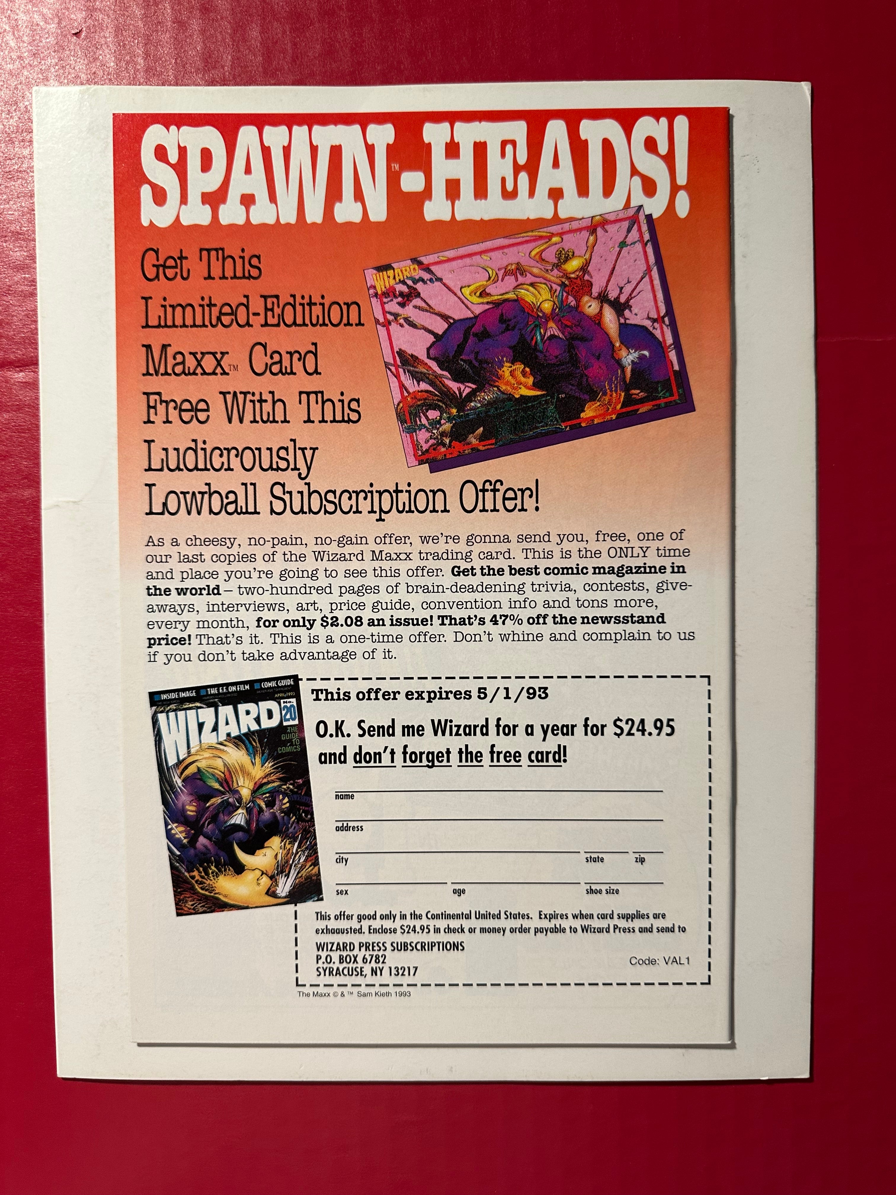 Spawn #8 (1993) 1st app. Vindicator, Origin of Hell by Ugly Monkey Comics