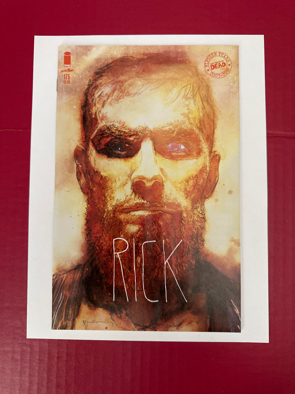 The Walking Dead #175 (Image Comics 2018) Variant Bill Sienkiewicz Cover by Ugly Monkey Comics