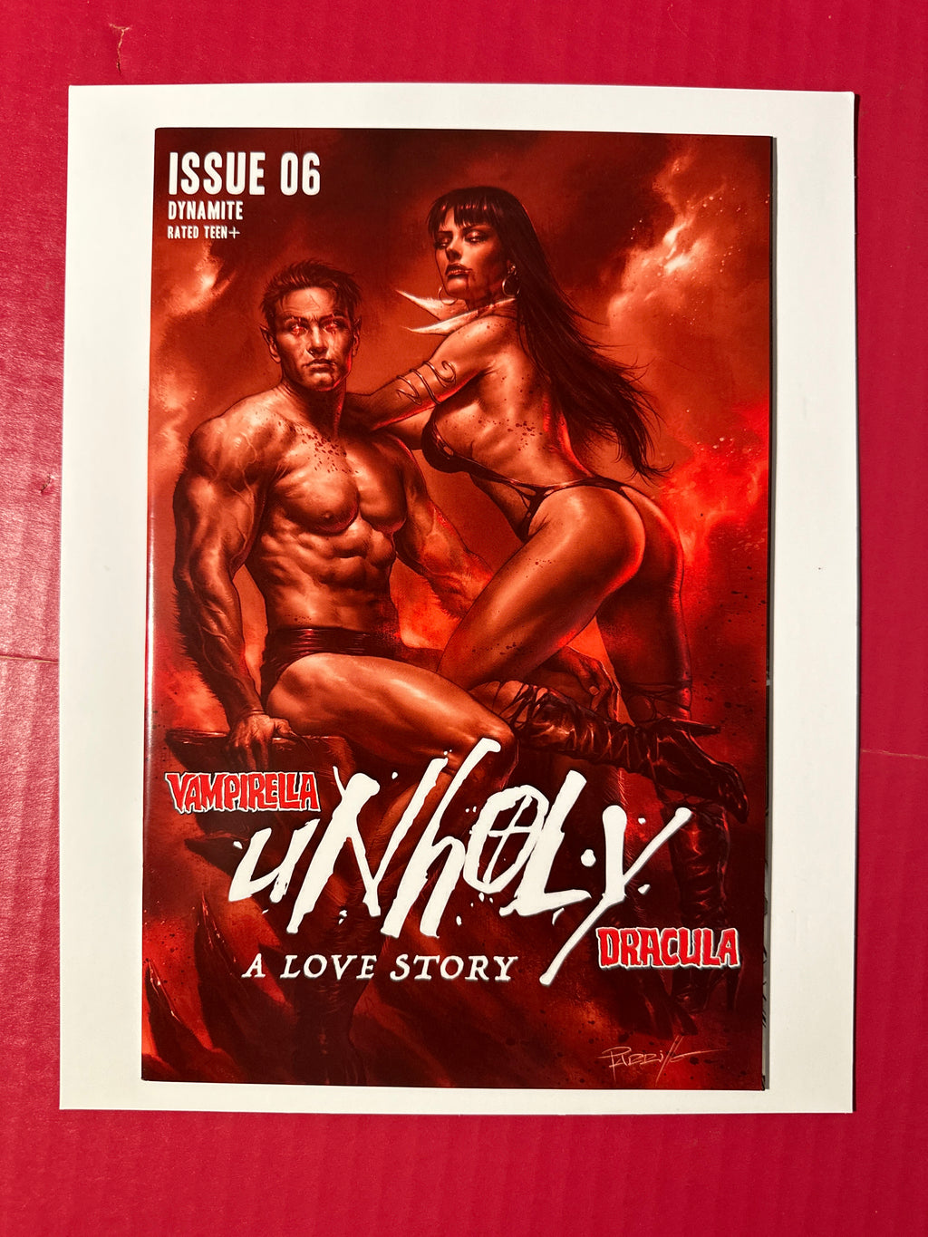 Vampirella / Dracula Unholy #6 (Dynamite Entertainment 2022) 1:10 Variant by Ugly Monkey Comics