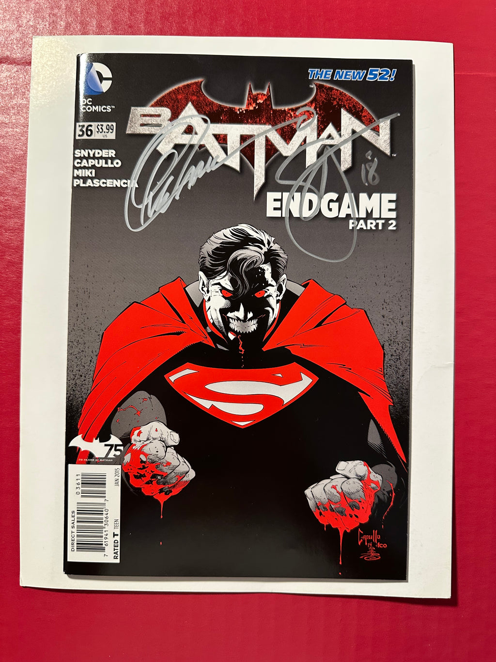 Batman, Vol. 2 #36 (2015) Signed by Scott Snyder and Greg Capullo