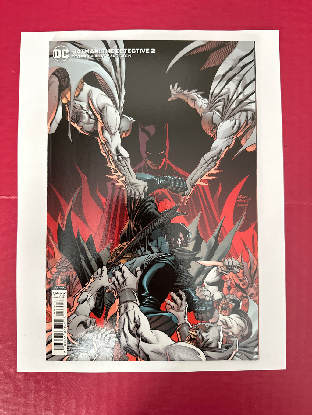 Batman: The Detective #2B (DC Comics 2021) Variant Andy Kubert Card Stock Cover by Ugly Monkey Comics