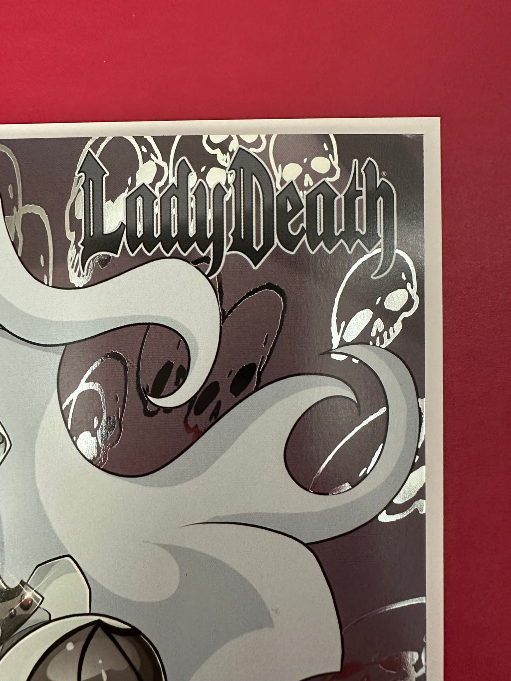 Lady Death: Malevolent Decimation #2 (2021) Dan Mendoza Premium Foil Variant Signed by Dan Mendoza