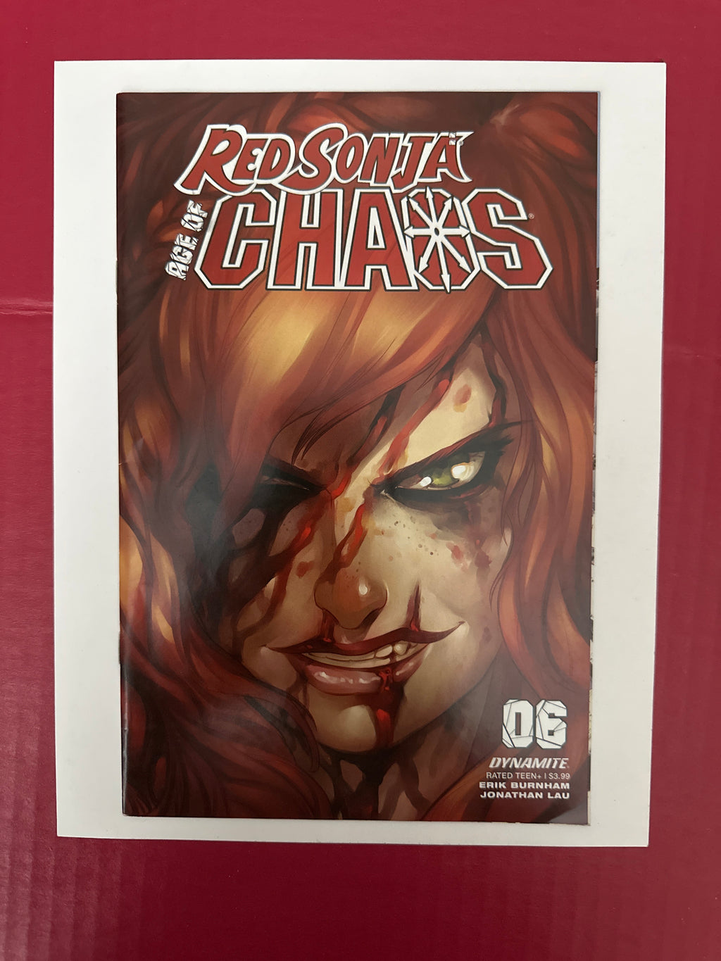Red Sonja: Age of Chaos #6S (Dynamite Entertainment 2020) Mike Hetrick Cover by Ugly Monkey Comics
