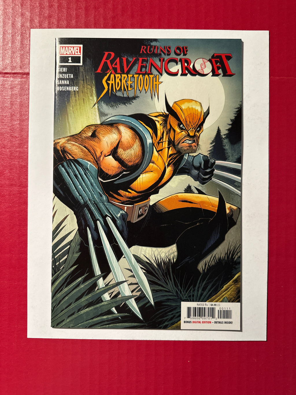 Ruins of Ravencroft: Sabretooth #1A (Marvel Comics 2020) Sandoval Cover by Ugly Monkey Comics