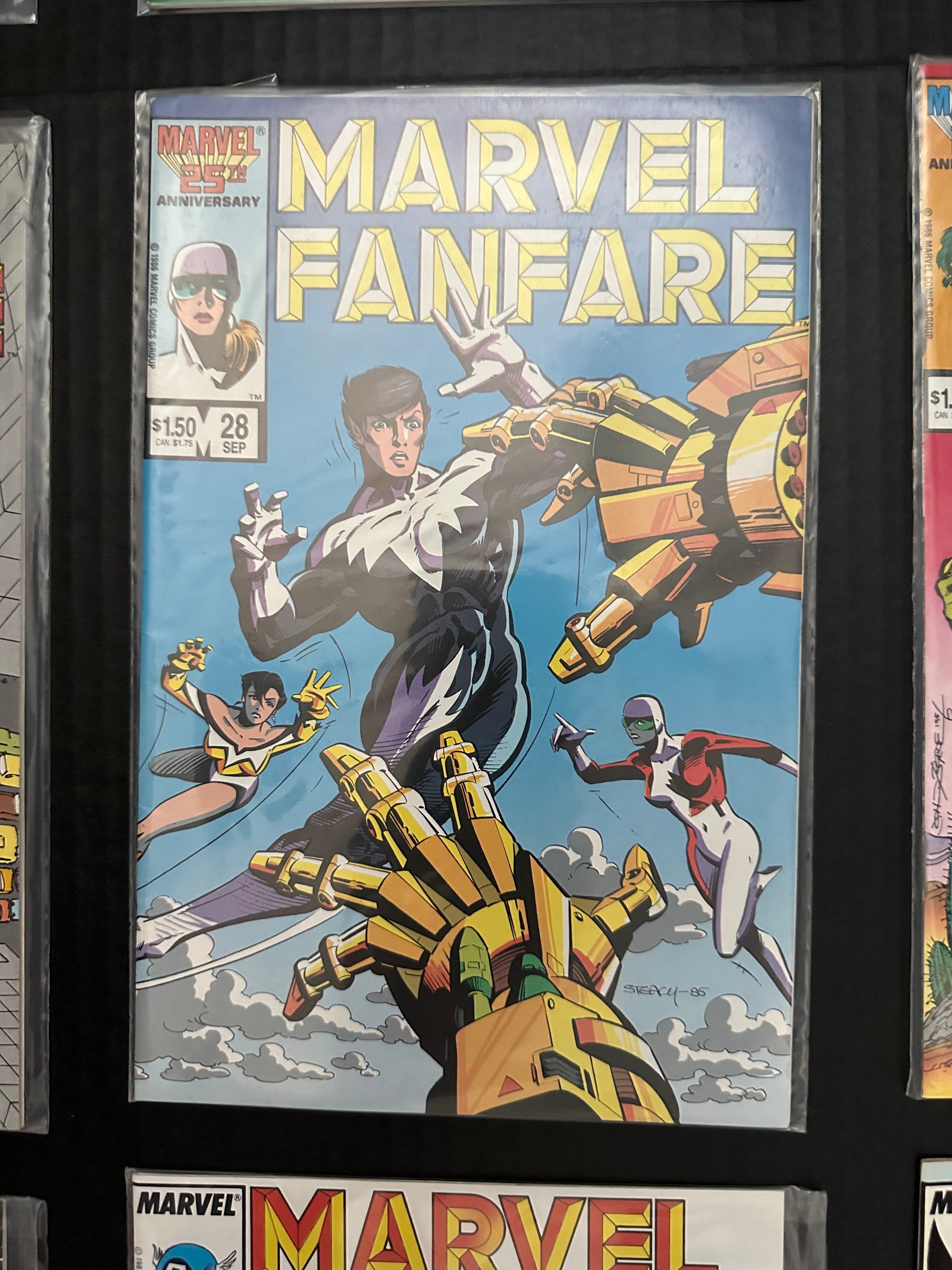 Lot of 33 Marvel Fanfare comics (1982 - 1988) 3 Key Issues by Ugly Monkey Comics