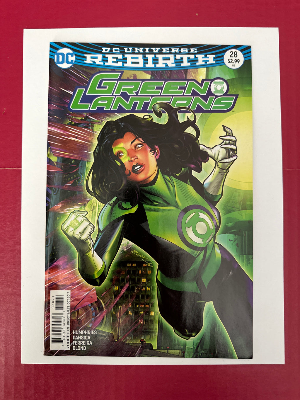 Green Lanterns #28 (DC Comics 2017) Brandon Peterson Variant by Ugly Monkey Comics